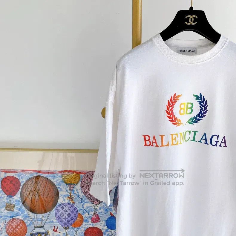Balenciaga Balenciaga Letter Logo White T-Shirt Size US M / EU 48-50 / 2 - 3 Thumbnail