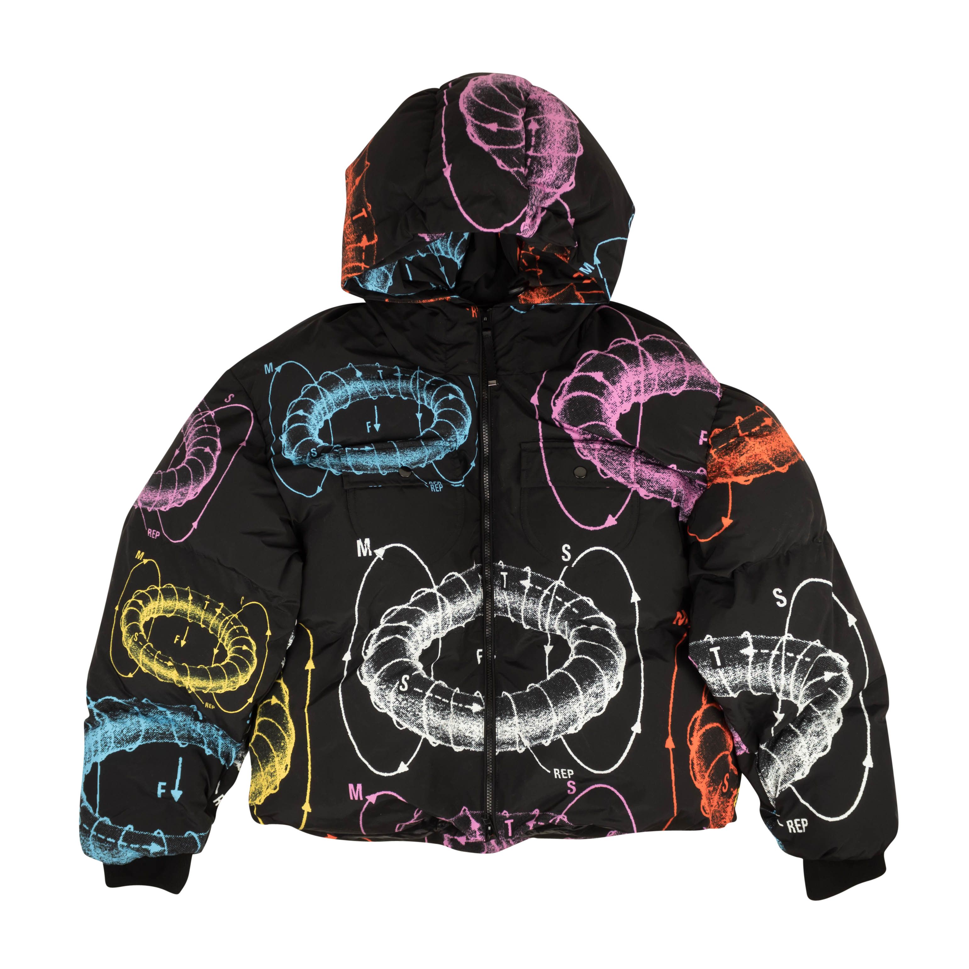 image of Msftsrep Black Antigravity Puffer Jacket Size L, Men's