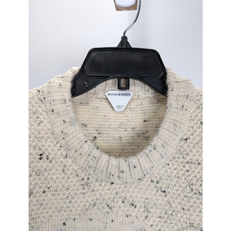 Bottega Veneta o1rshd1 MW Wool Multist Fish Sweater in Dove Size US M / EU 48-50 / 2 - 3 Thumbnail