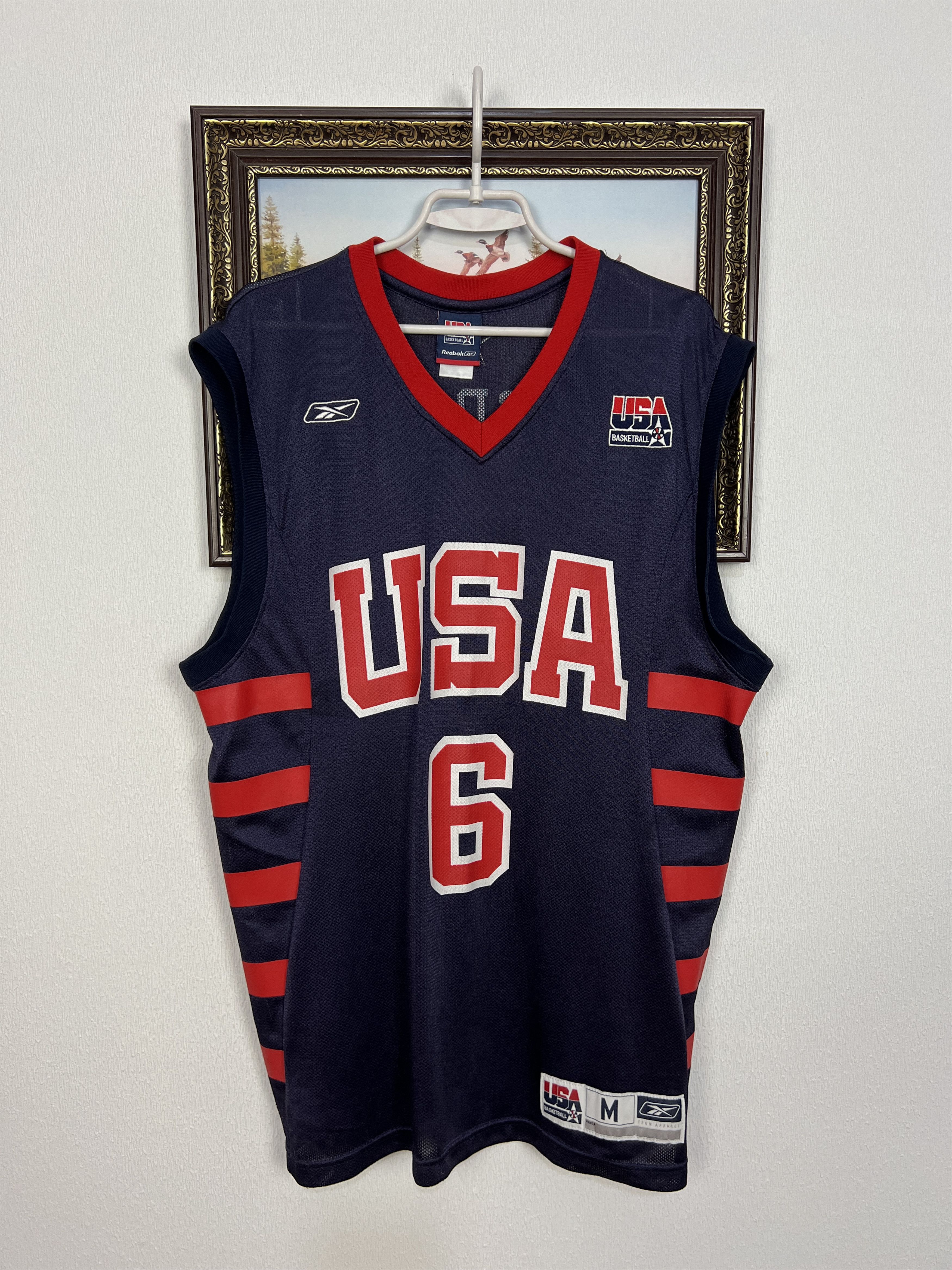 Reebok USA National Team Basketball Jersey #6 McGrady Trikot Size US L / EU 52-54 / 3 - 1 Thumbnail