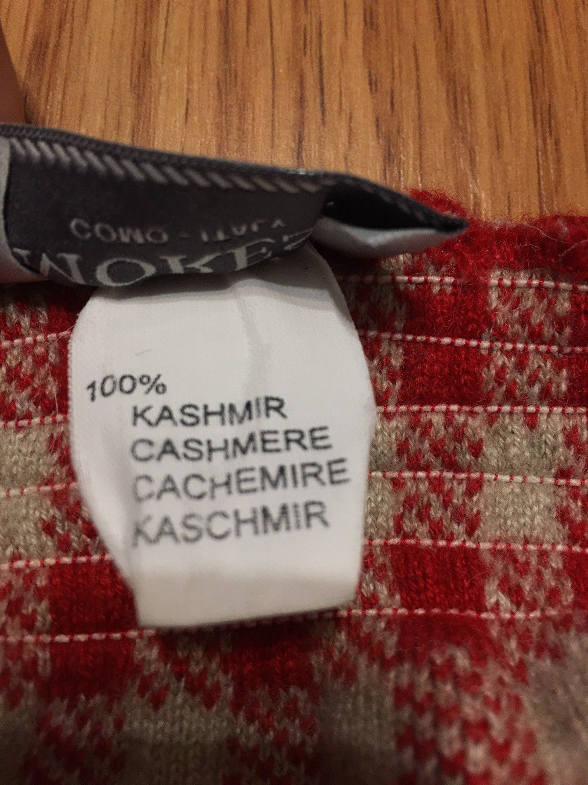 Other MORESI Como Italy Cashmere Red Check Skirt Size S Size 26" / US 2 / IT 38 - 8 Thumbnail