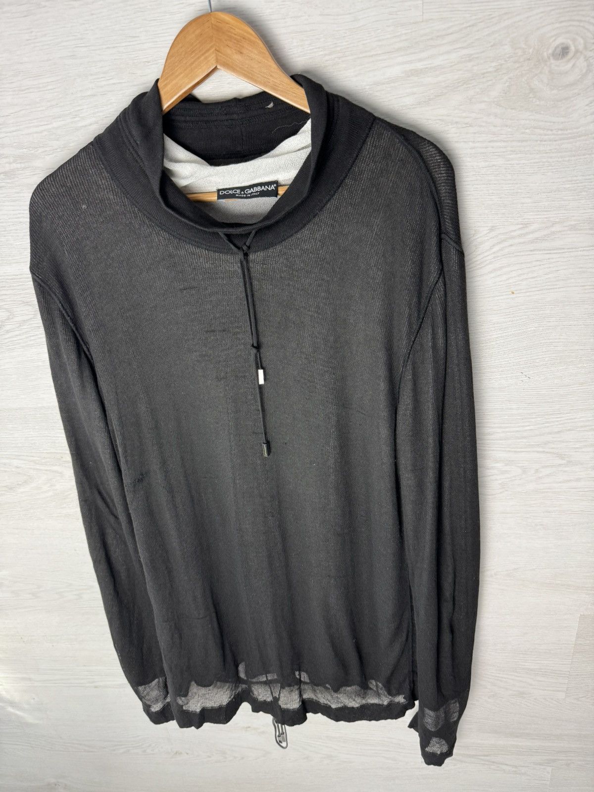 Dolce & Gabbana Dolce & Gabbana Sheer Long Sleeve Tunic Top Size XXL / US 16-18 / IT 52-54 - 4 Thumbnail