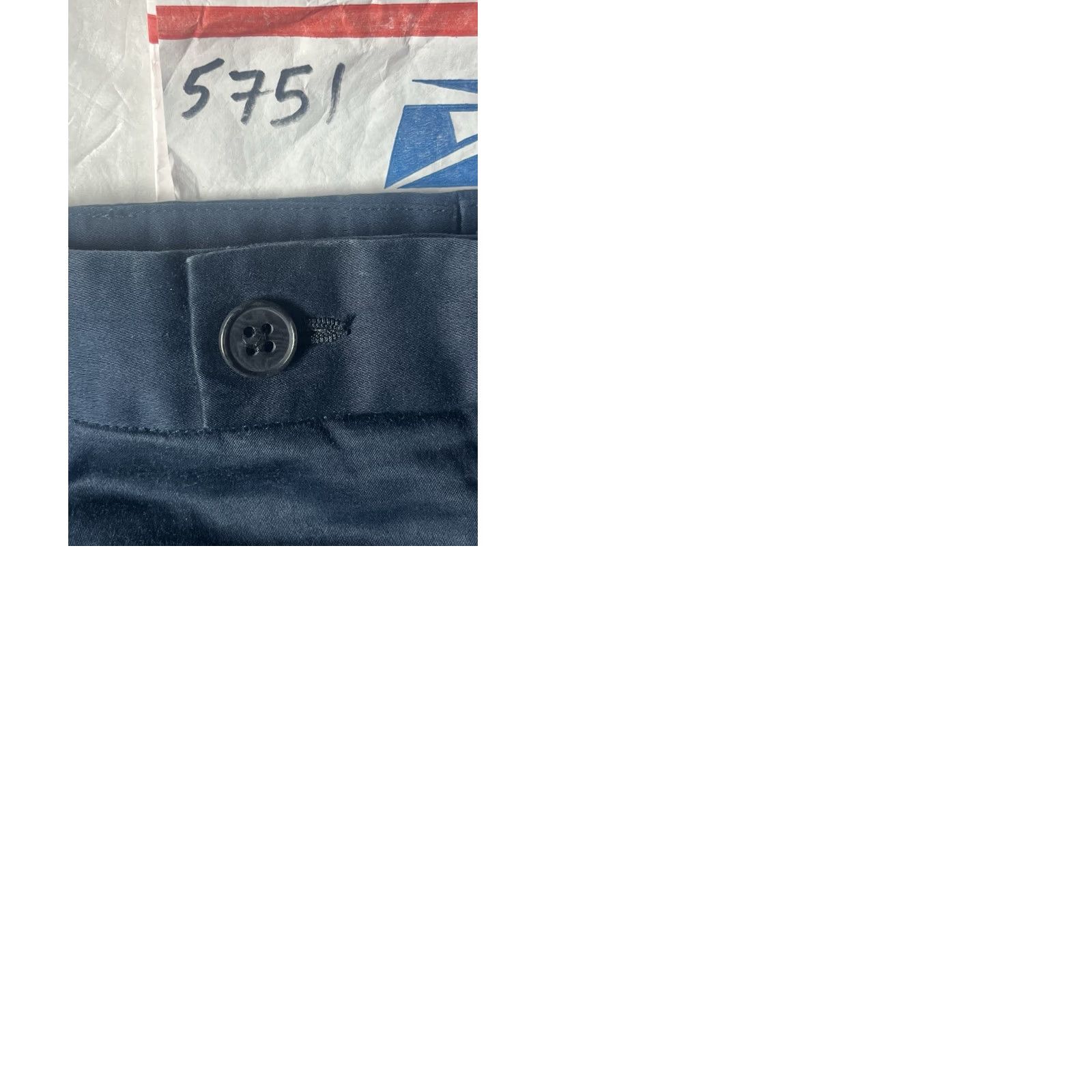 Ermenegildo Zegna Ermenegildo Zegna Men's Dress Pants - 48R Black, Regular, Straight Leg, Button Zip, Dry Clean Only, Cotton, Pockets, Italy, Business/Formal, Men Size US 32 / EU 48 - 9 Thumbnail