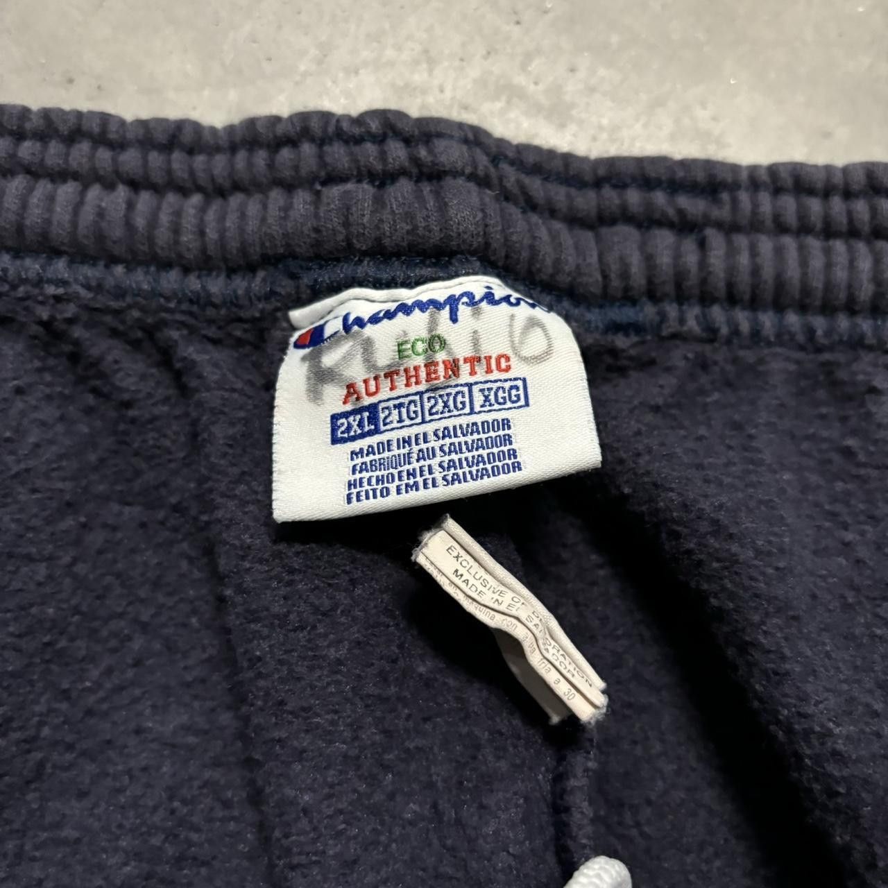 Japanese Brand × Vintage Crazy Vintage Y2K/2000s Baggy Faded Navy Blue Skater Essential Sweatpants! Size US 36 / EU 52 - 7 Thumbnail