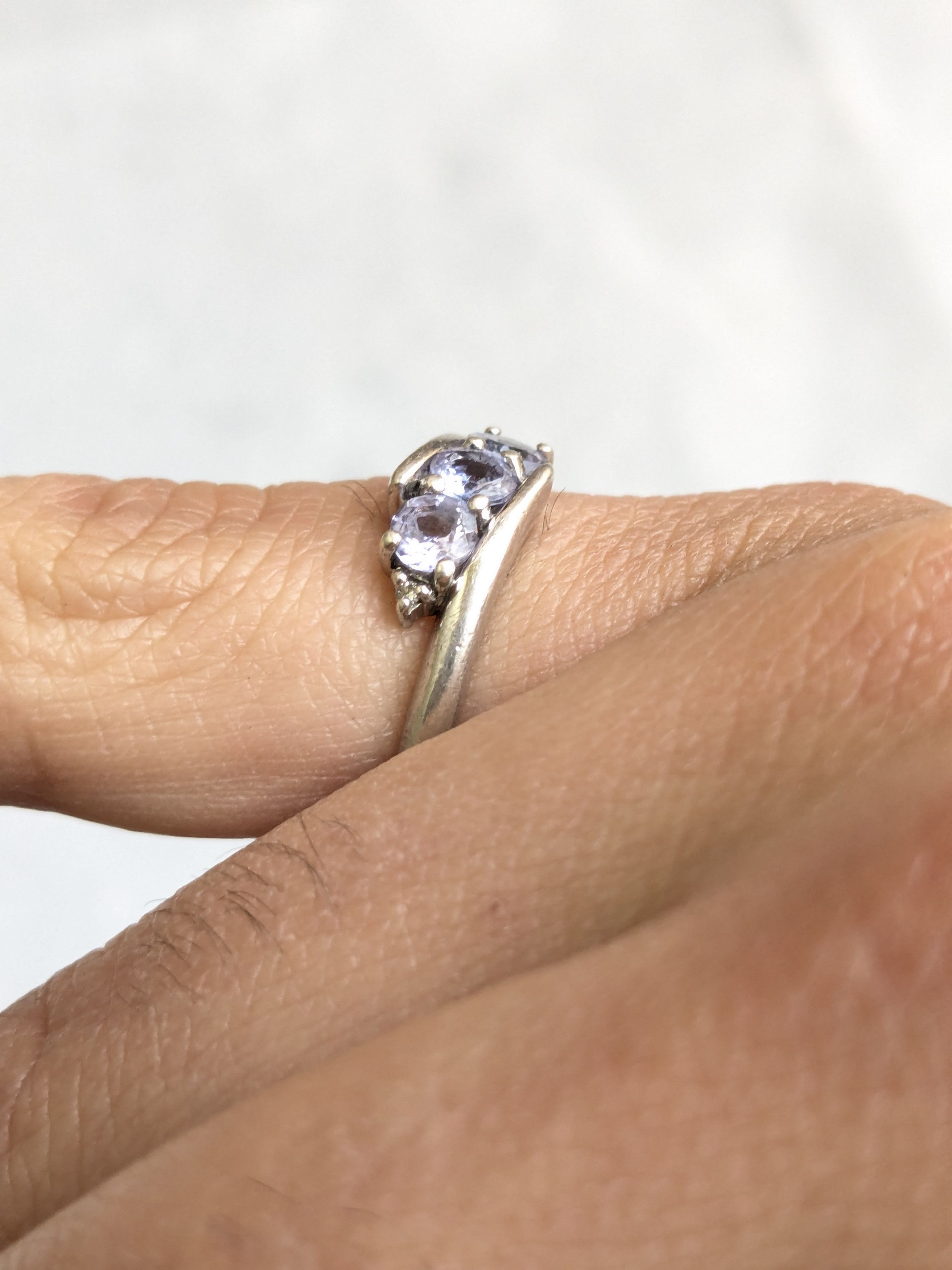 Jewelry Effy Sterling Silver Ring Purple Tanzanite Round Size ONE SIZE - 11 Thumbnail