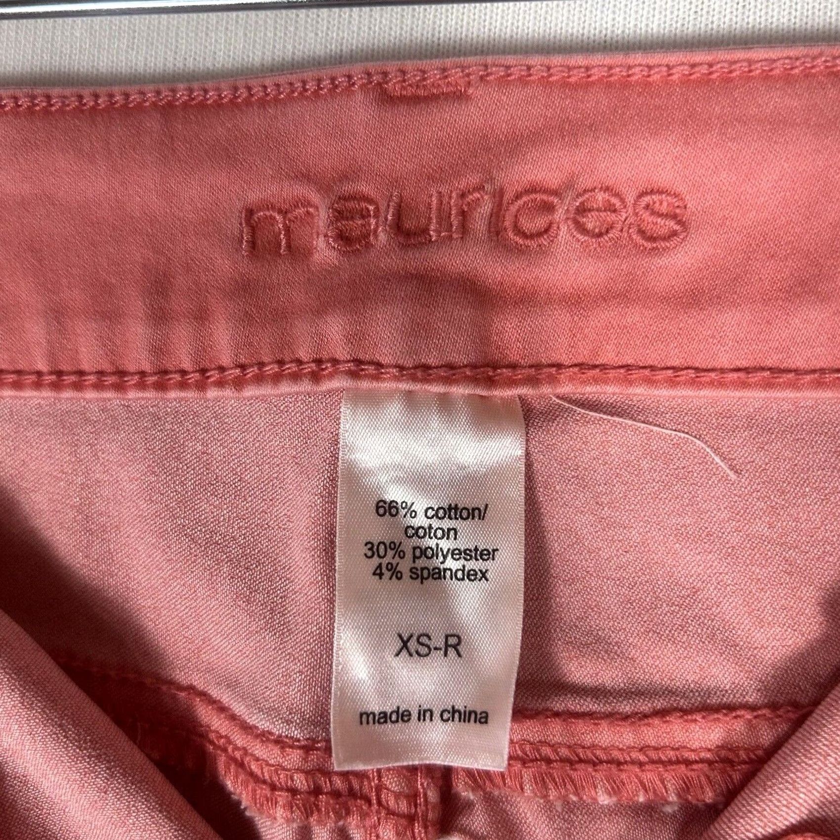 Vintage Maurices Skinny Jeans Womens XS Pink Denim Low Rise Casual Stretch Jeans Size 26" / US 2 / IT 38 - 3 Thumbnail