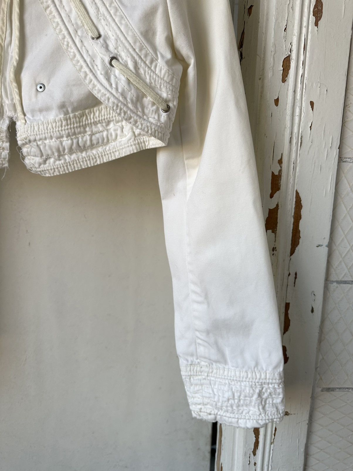 20471120 × Beauty Beast × Vintage Vintage White Cropped Jacket Size S / US 4 / IT 40 - 5 Thumbnail