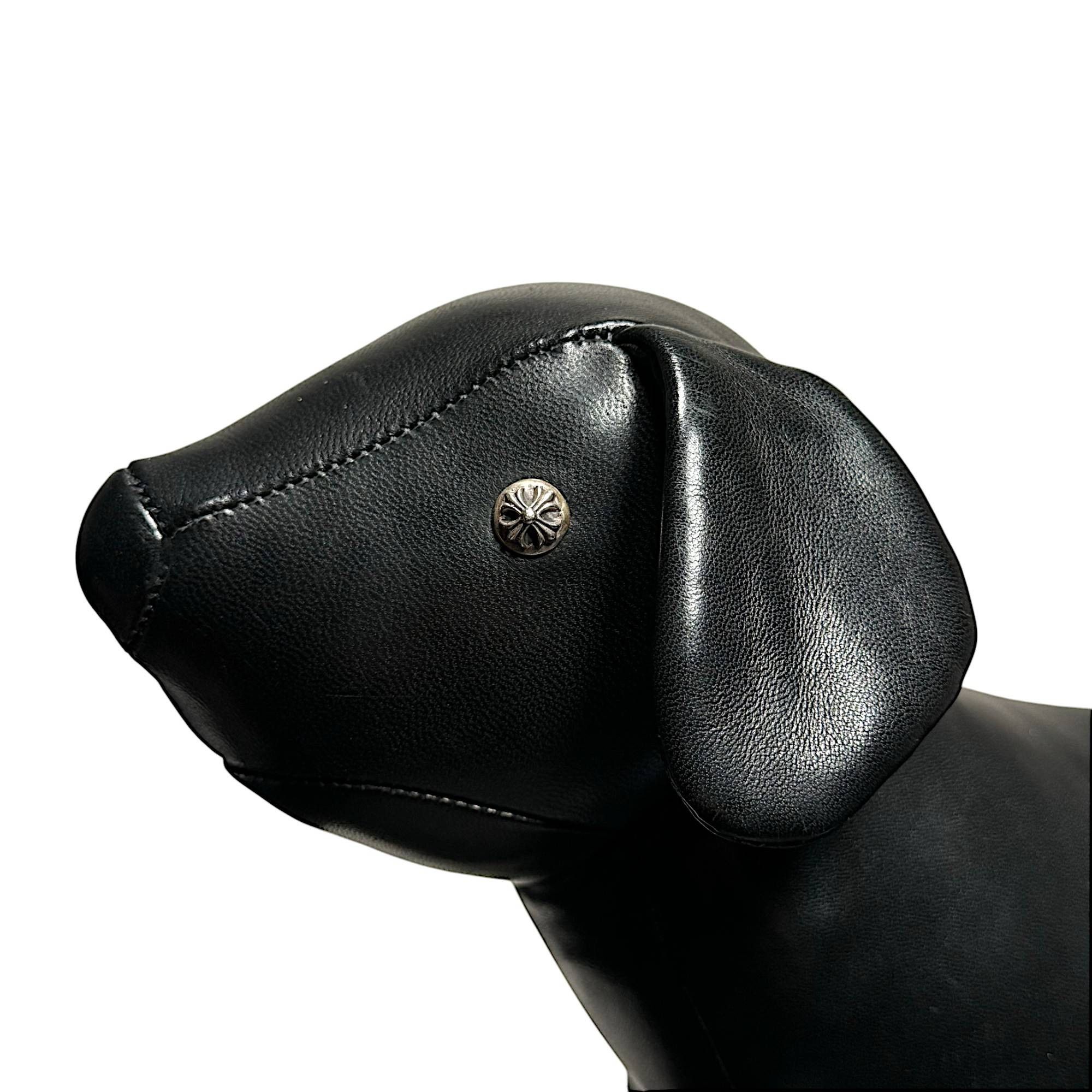 Chrome Hearts CH Dog Leather Silver Plush Toy Home Decor Accessory Size ONE SIZE - 4 Thumbnail