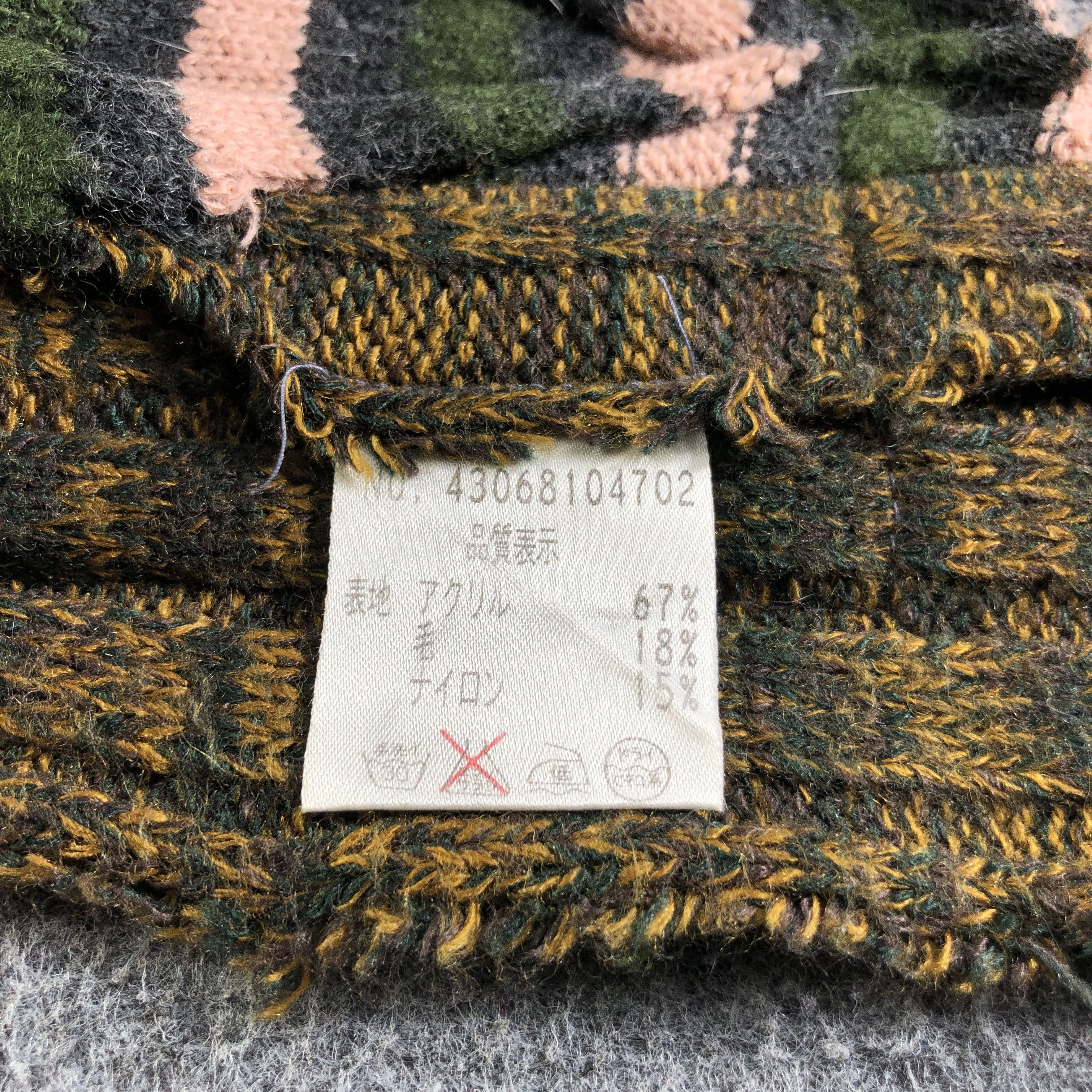 Japanese Brand Betty's Blue Boy Wool Scarf Muffler V2773 Size ONE SIZE - 5 Thumbnail