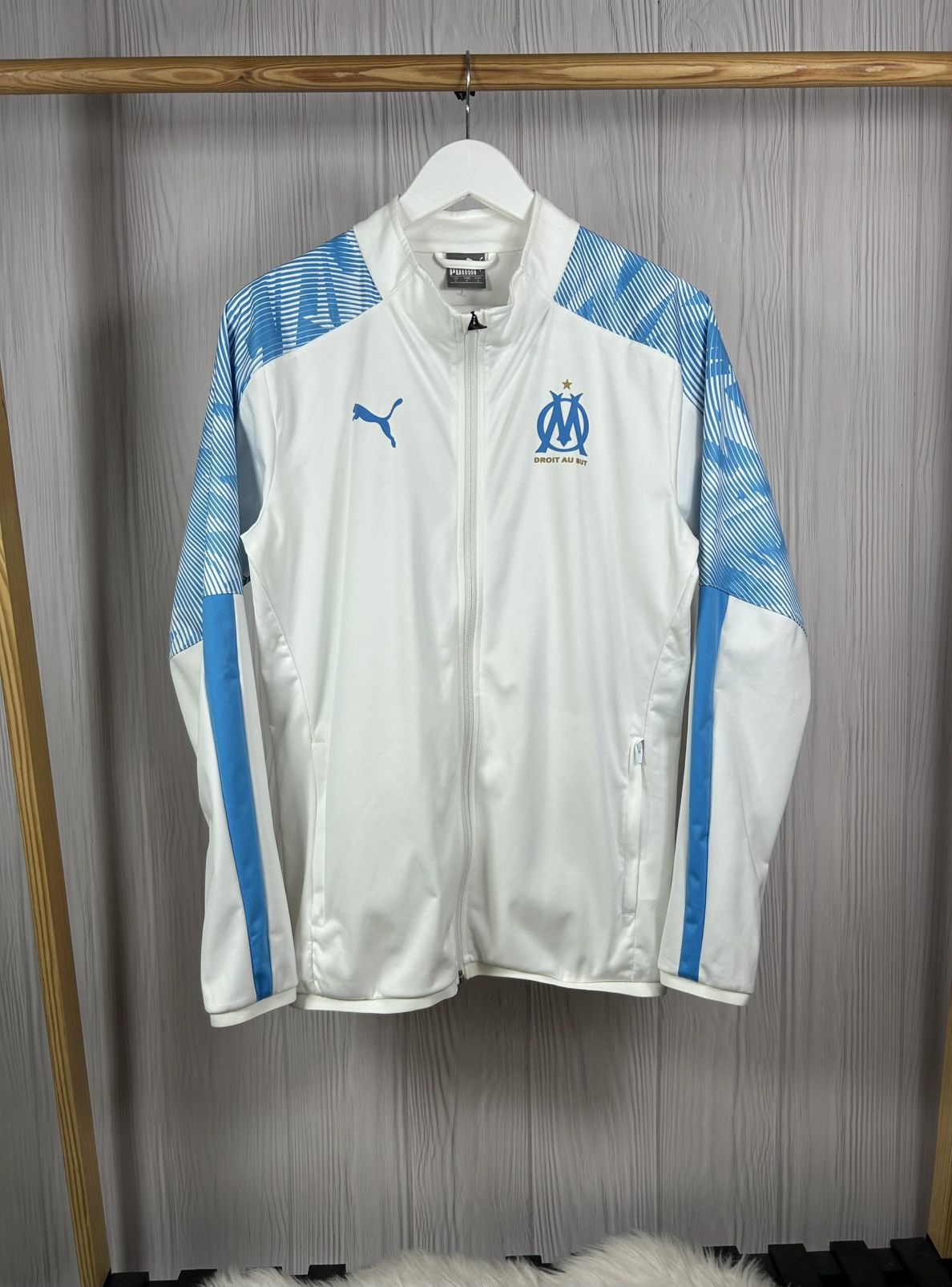 Puma Olympique Marseille Stadium Jacket Size S Football Club