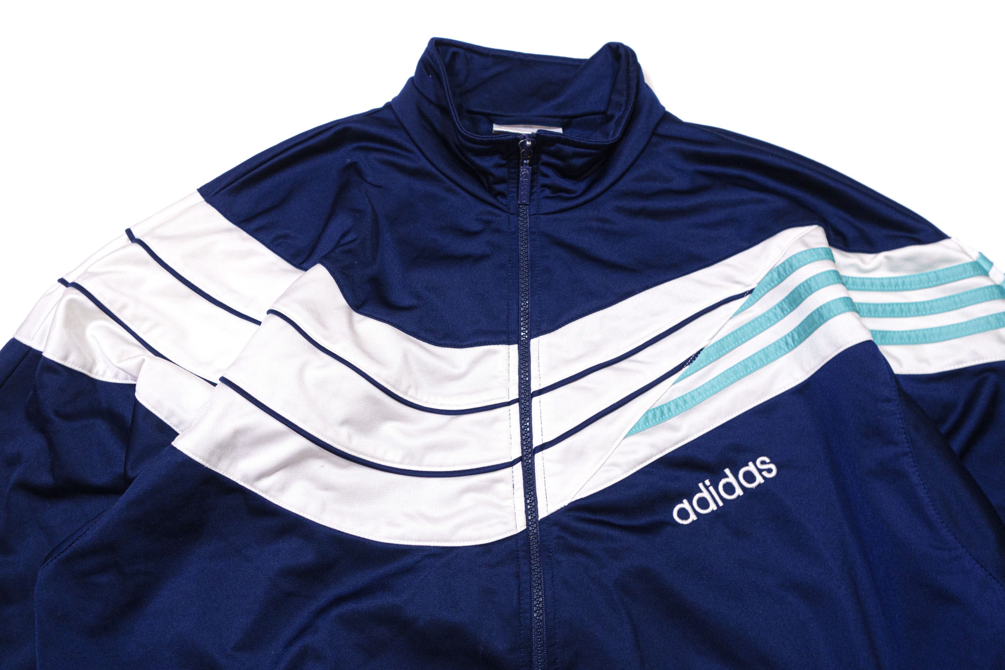 Adidas 90S Logo Stripes Sport Jacket Size US M / EU 48-50 / 2 - 3 Thumbnail