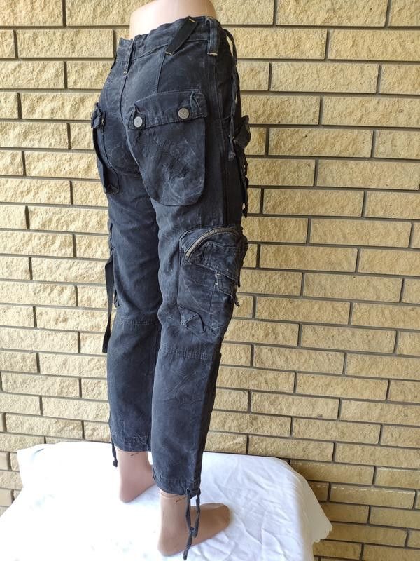 Japanese Brand Black Cargo Pants sz S Size 27" / US 4 / IT 40 - 5 Thumbnail