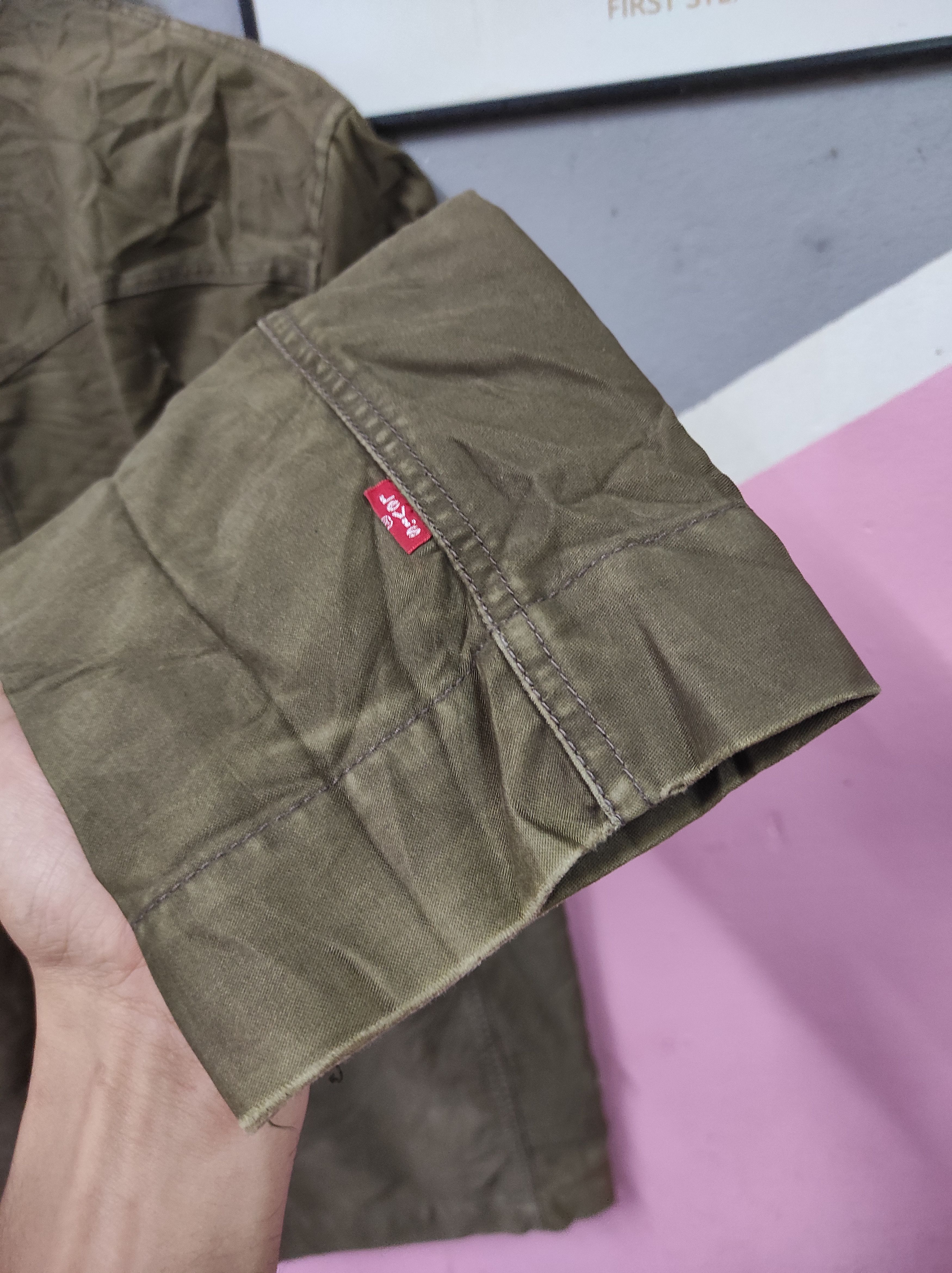 Japanese Brand × Levi's LEVI'S STYLE MILITARY SHERPA COLLAR JACKET DISTRESSED Size L / US 10 / IT 46 - 8 Thumbnail