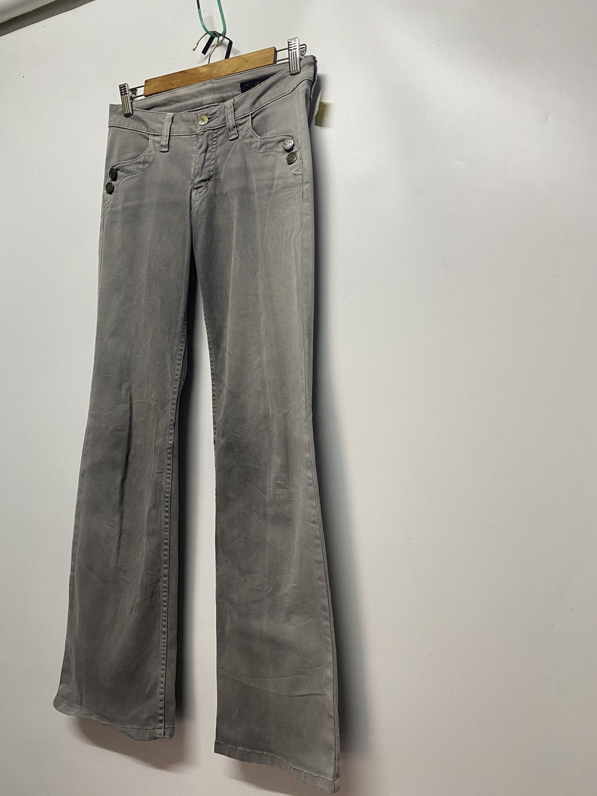 Designer × Japanese Brand RU JEANS FLARED BOOTCUT STRECTH DENIM PANT Size 28" / US 6 / IT 42 - 3 Thumbnail