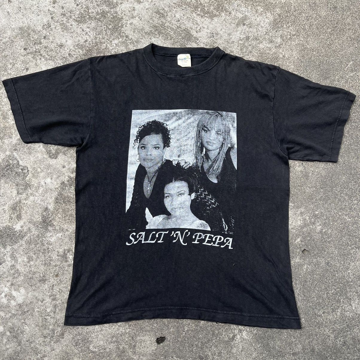 Rap Tees × Vintage VTG ‘90s Salt-N-Pepa Whatta Man Rap Tee Shirt 2pac Nas Tupac Size US L / EU 52-54 / 3 - 2 Thumbnail