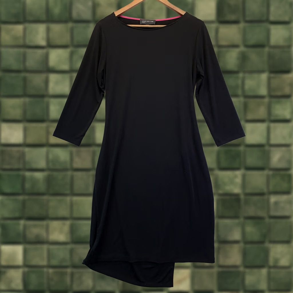 Jones New York Jones New York Dress Women’s L Black 3/4 Sleeve Stretch Tie Back Dress-4450 Size L / US 10 / IT 46 - 1 Thumbnail