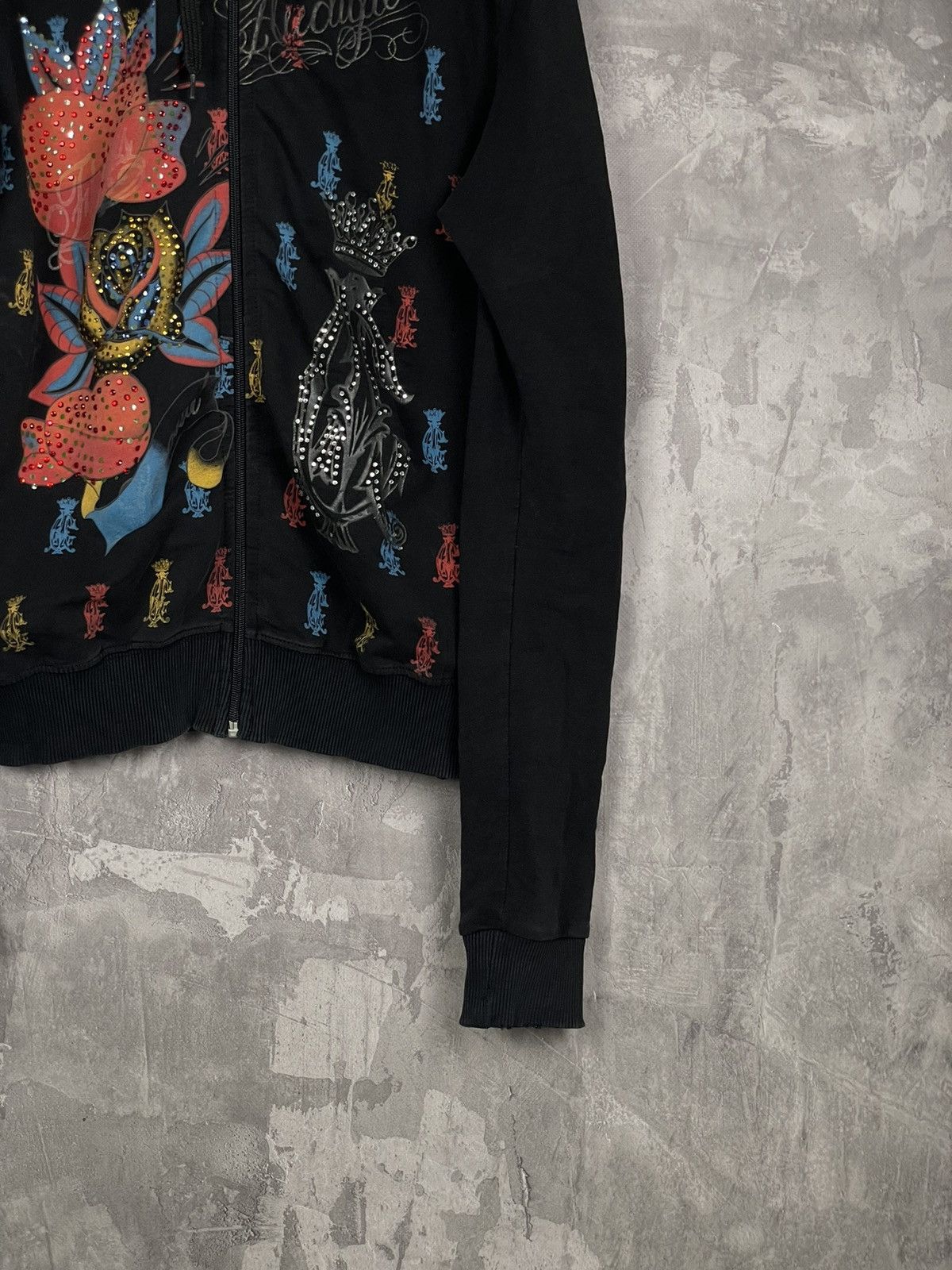 Christian Audigier × Ed Hardy × Vintage Vintage Zip Hoodie Christian Audiger Rare Size XL / US 12-14 / IT 48-50 - 6 Thumbnail