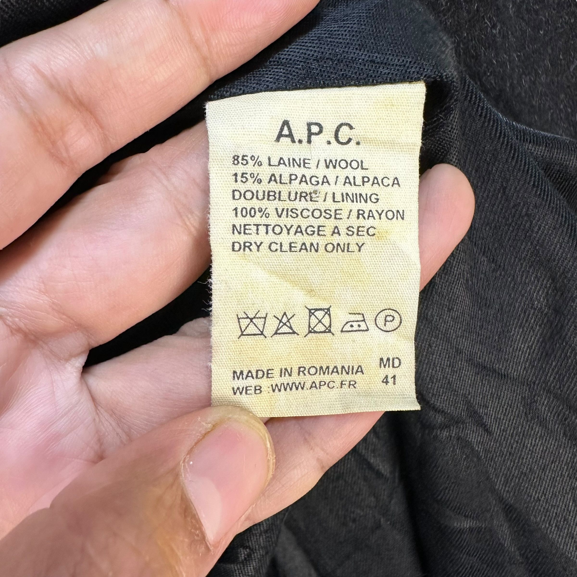 A.P.C. A.P.C. Wool Blend Double Breasted Trench Coat #A80-1925 Size XS / US 0-2 / IT 36-38 - 9 Thumbnail