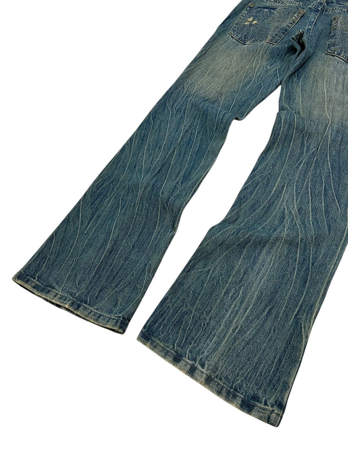 Kapital Japanese Brand Jean Washed Blue Way Jean Zigzag Boro Pcoket Size US 31 - 10 Thumbnail