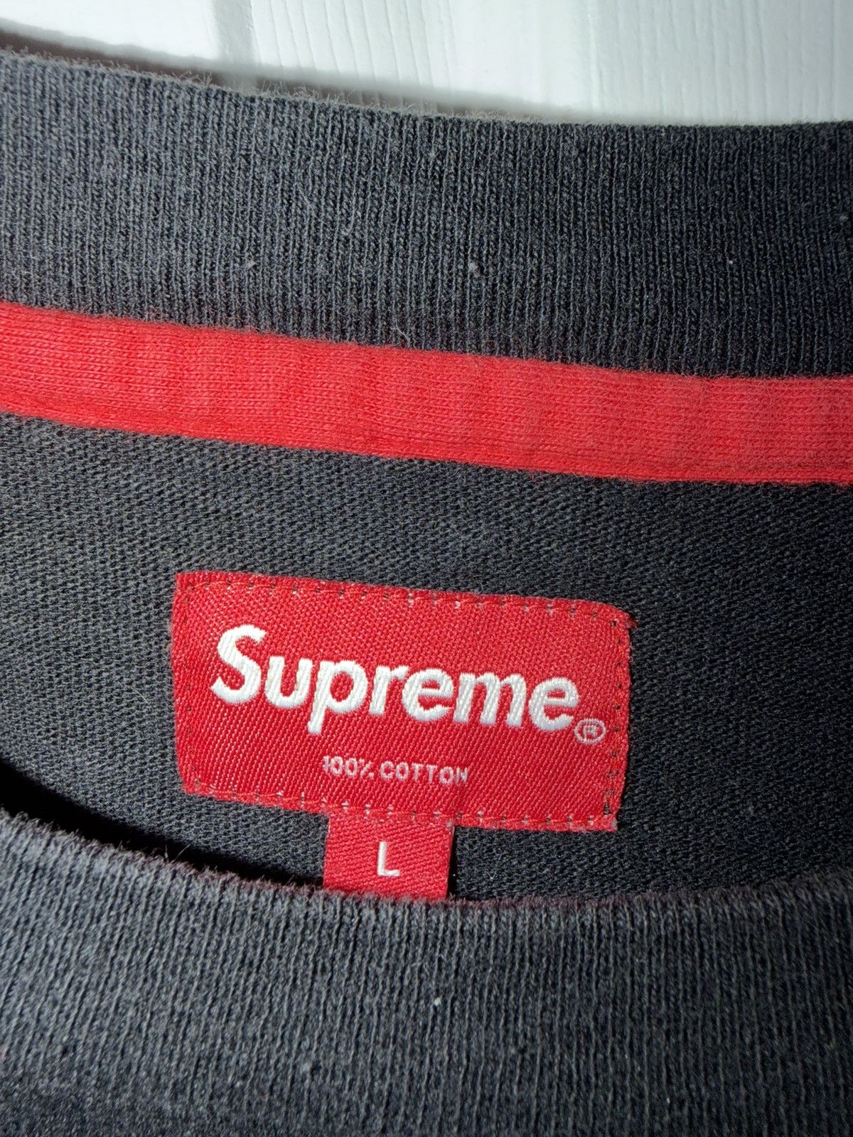 Supreme Supreme Old English L/S Top Tee Size US L / EU 52-54 / 3 - 3 Thumbnail