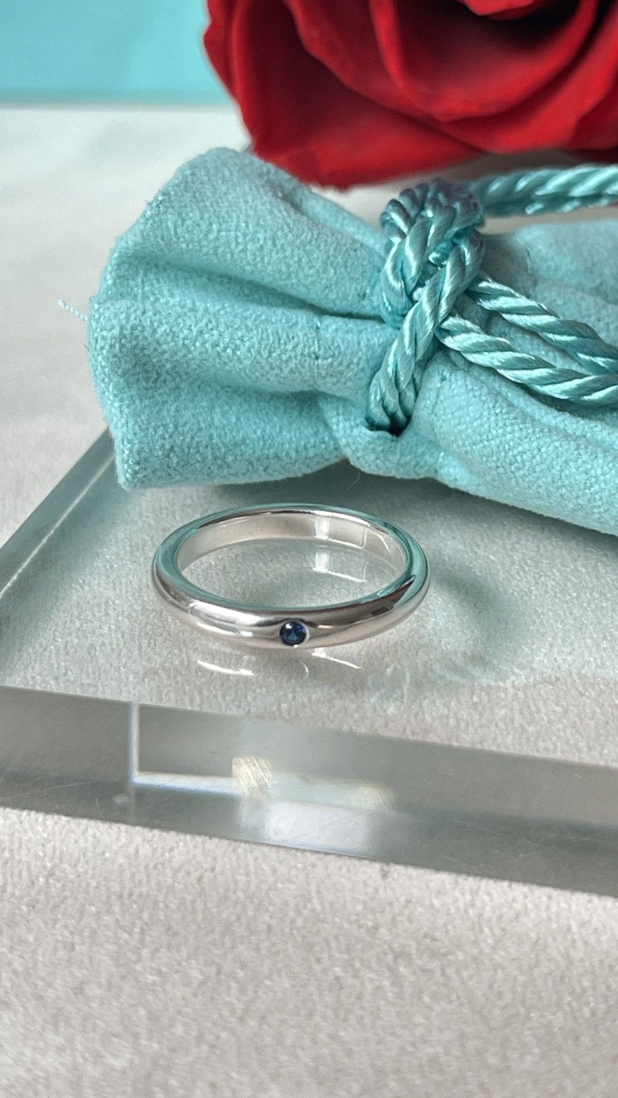 Tiffany & Co. Tiffany & Co Silver Peretti Blue Sapphire Ring 5 NEW $450 Size ONE SIZE - 6 Thumbnail