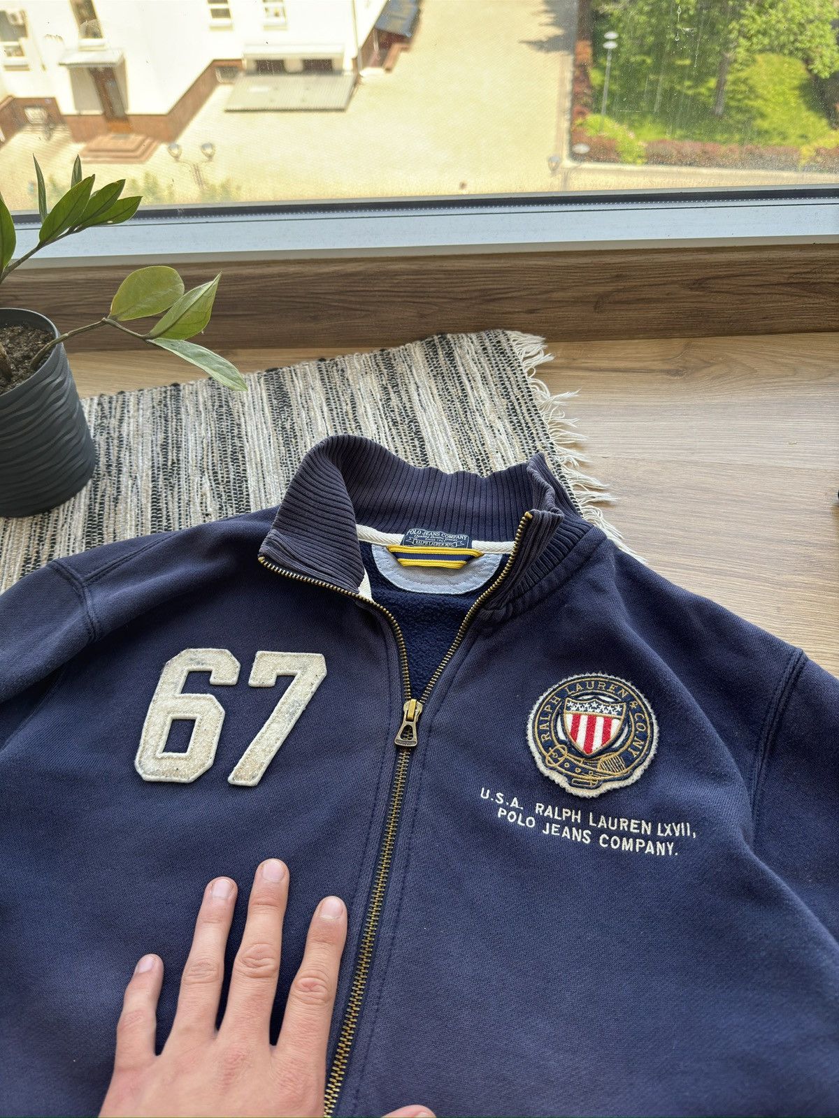 Polo Ralph Lauren Vintage Polo Ralph Lauren jeans company USA Zip Sweatshirt Size US L / EU 52-54 / 3 - 4 Thumbnail