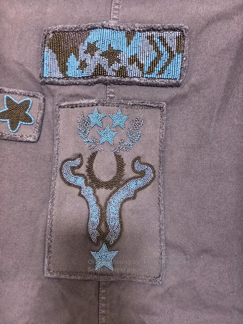 Valentino Valentino Hand-beaded totem blue jacket Size US M / EU 48-50 / 2 - 5 Thumbnail