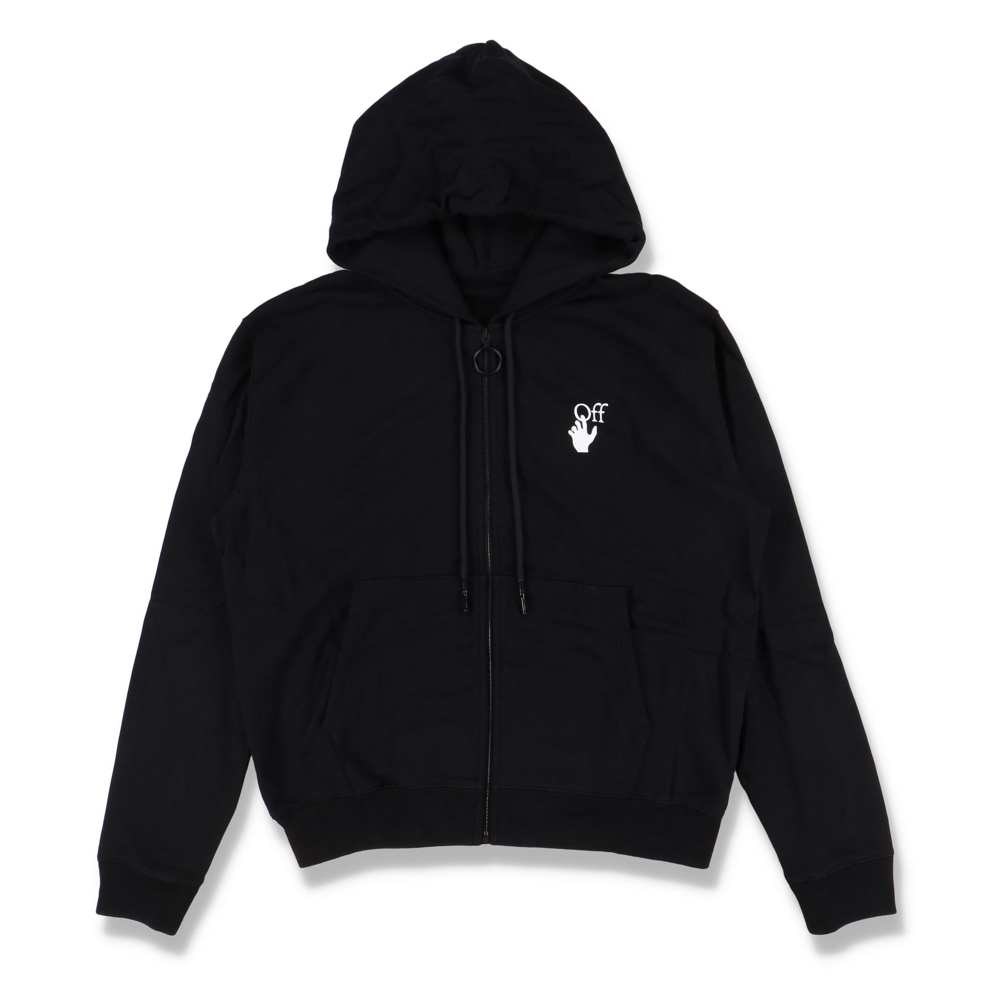 Off-White Black Embroidered Cut Here Arrows Zip Hoodie Size US L / EU 52-54 / 3 - 5 Thumbnail