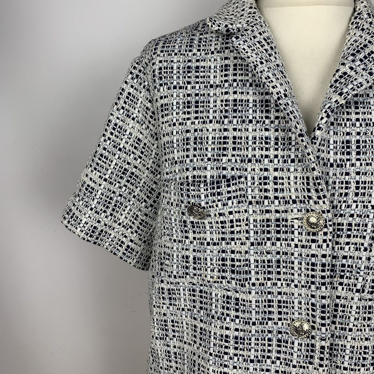 Maje Maje cropped knit blazer jacket blue size 38 Size XS / US 0-2 / IT 36-38 - 4 Thumbnail