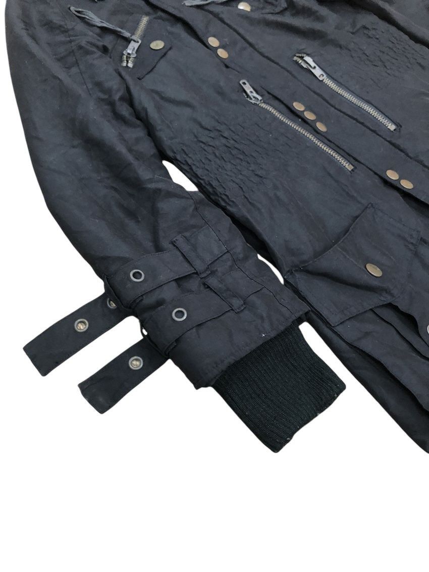 Le Grande Bleu (L.G.B.) JURIANOJURRIE RACCOON FUR BONDAGE GOTHIC PUNK PARKA JACKET Size US S / EU 44-46 / 1 - 3 Thumbnail