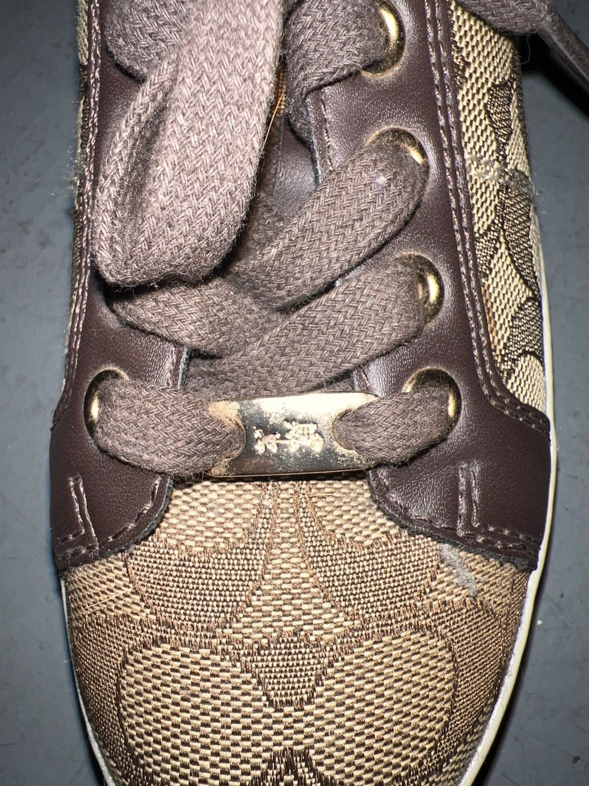 Coach Coach Paddy All-Over Monogram Low-Top Sneakers Size US 5 / IT 35 - 2 Thumbnail