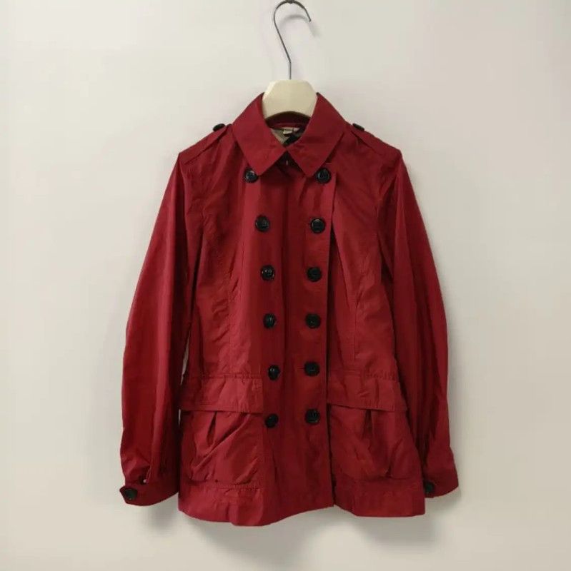 Burberry Burberry Red Women's Trench Coat Size ONE SIZE - 1 Thumbnail