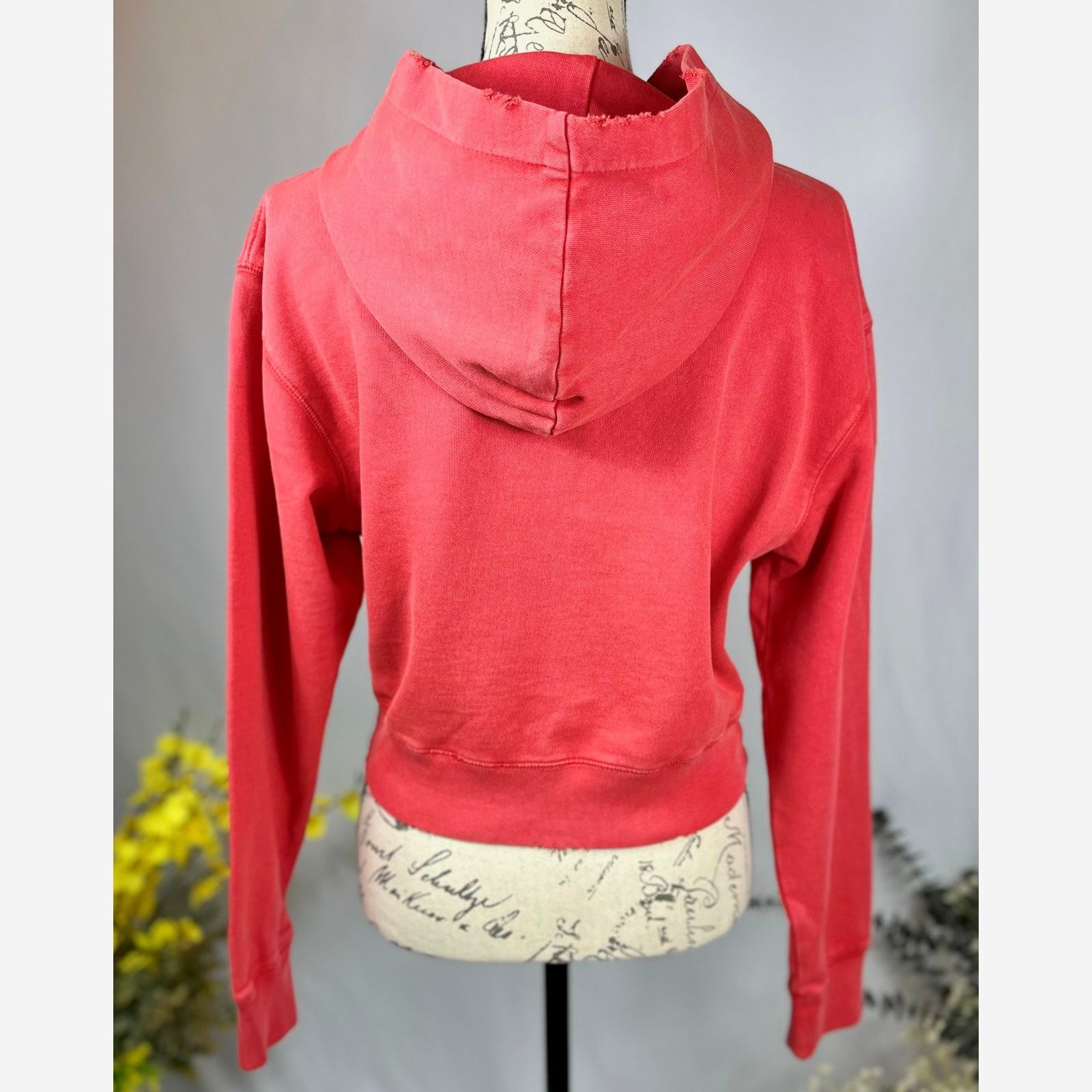The Kooples The Kooples Text-Appliqué Zip-Through Cotton-Jersey Hoodie 4 Size S / US 4 / IT 40 - 16 Thumbnail