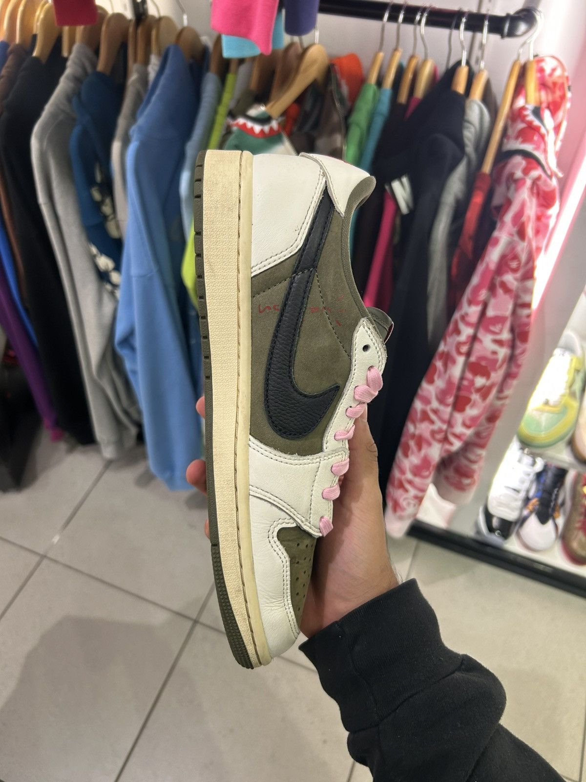 Jordan Brand × Travis Scott Jordan 1 low travis scott medium olive Size US 9 / EU 42 - 5 Thumbnail