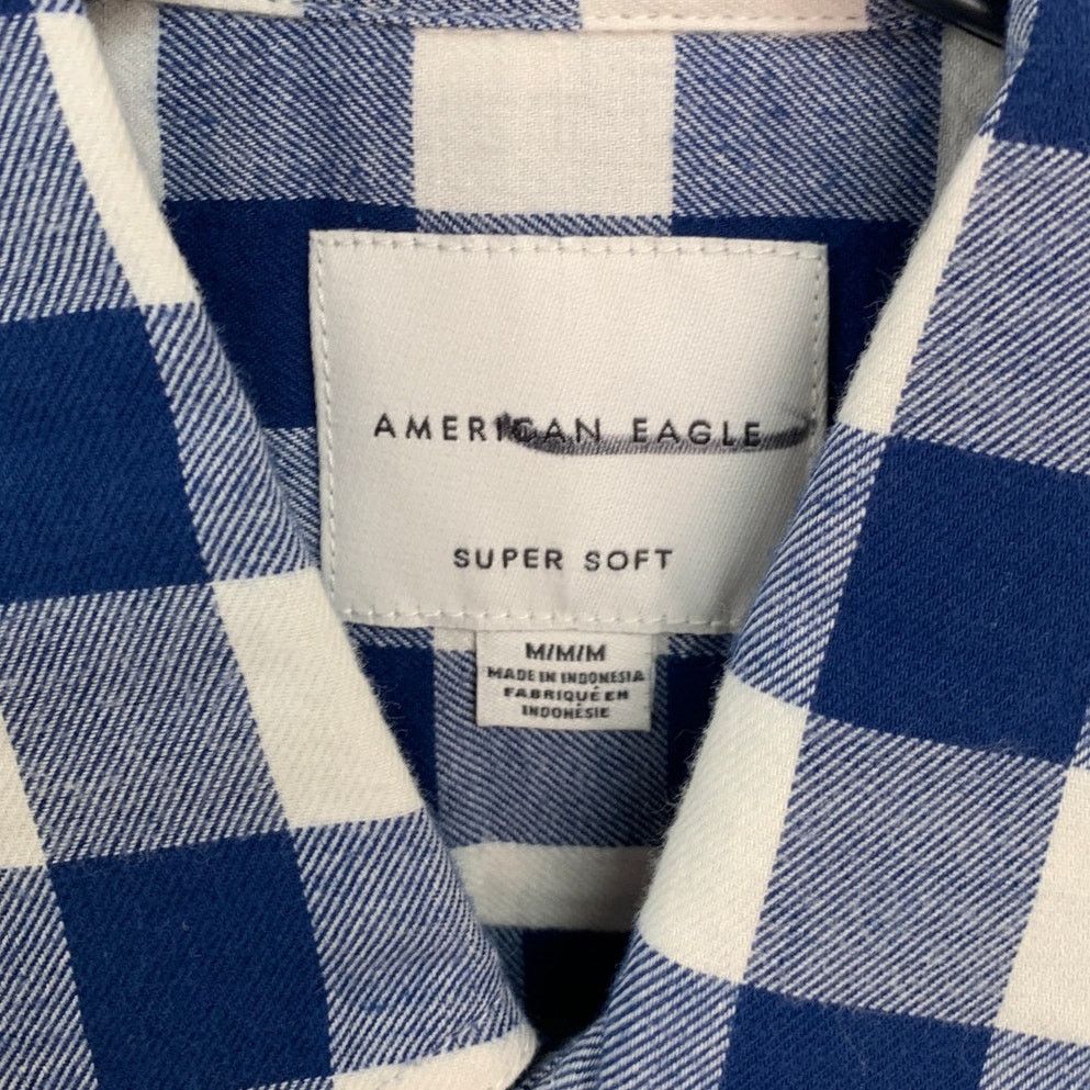American Eagle Outfitters 2 New American Eagle Mens Medium Plaid Super Soft Shirts Size US M / EU 48-50 / 2 - 3 Thumbnail