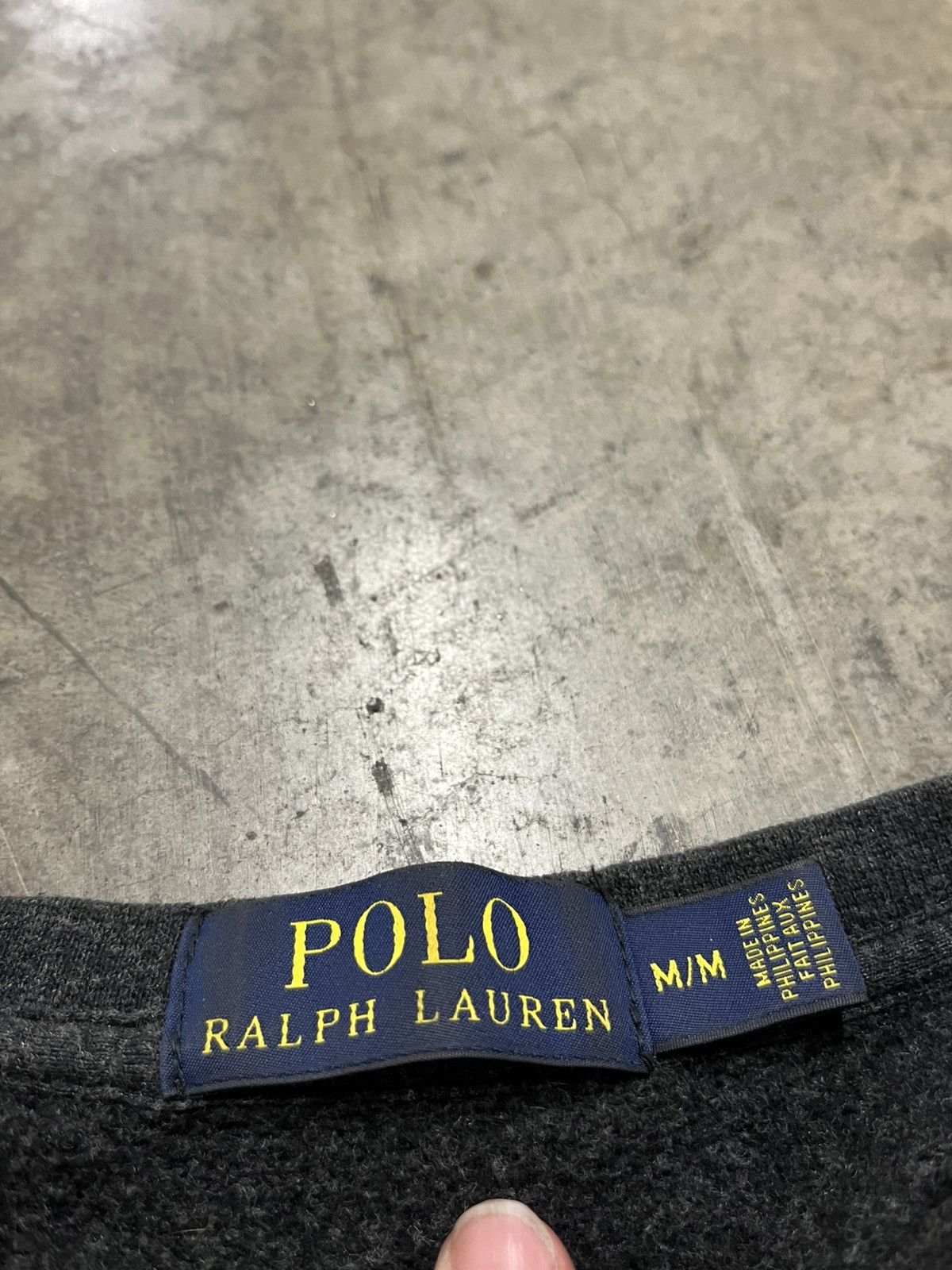 Polo Ralph Lauren × Vintage Polo Ralph Lauren vintage crewneck sweatshirt Heather gray Size US M / EU 48-50 / 2 - 7 Thumbnail