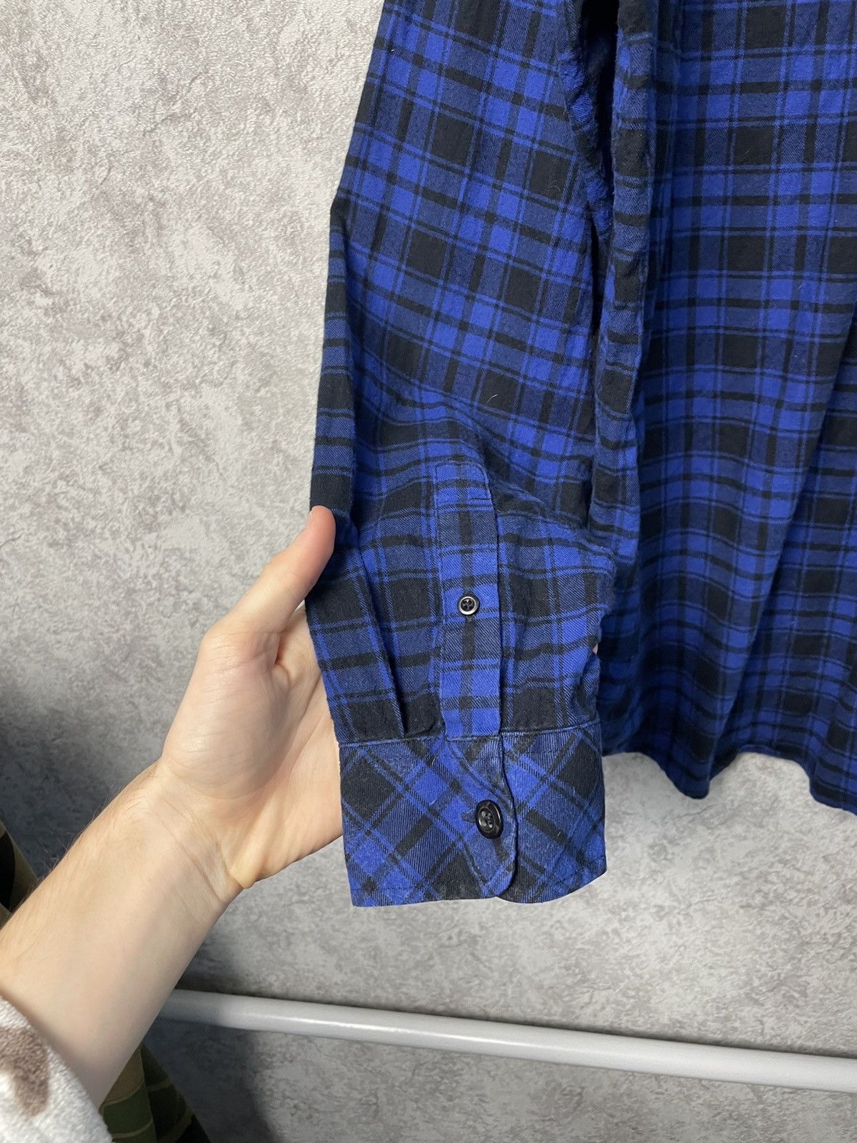 Carhartt Carhartt Blue Flannel Long Sleeve Button-Up Shirt Size US XL / EU 56 / 4 - 15 Thumbnail