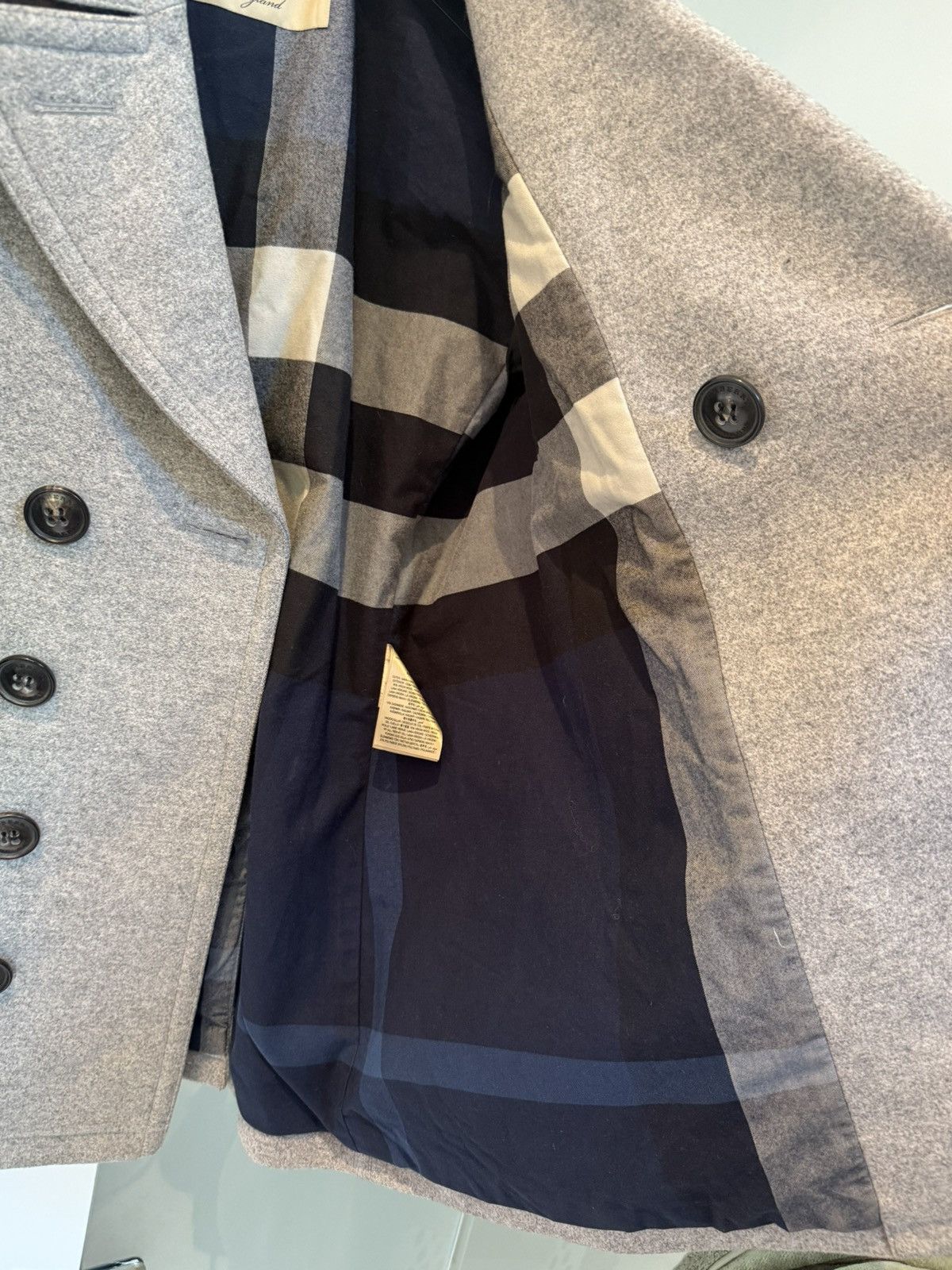 Burberry Burberry wool men coat Size US XL / EU 56 / 4 - 11 Thumbnail