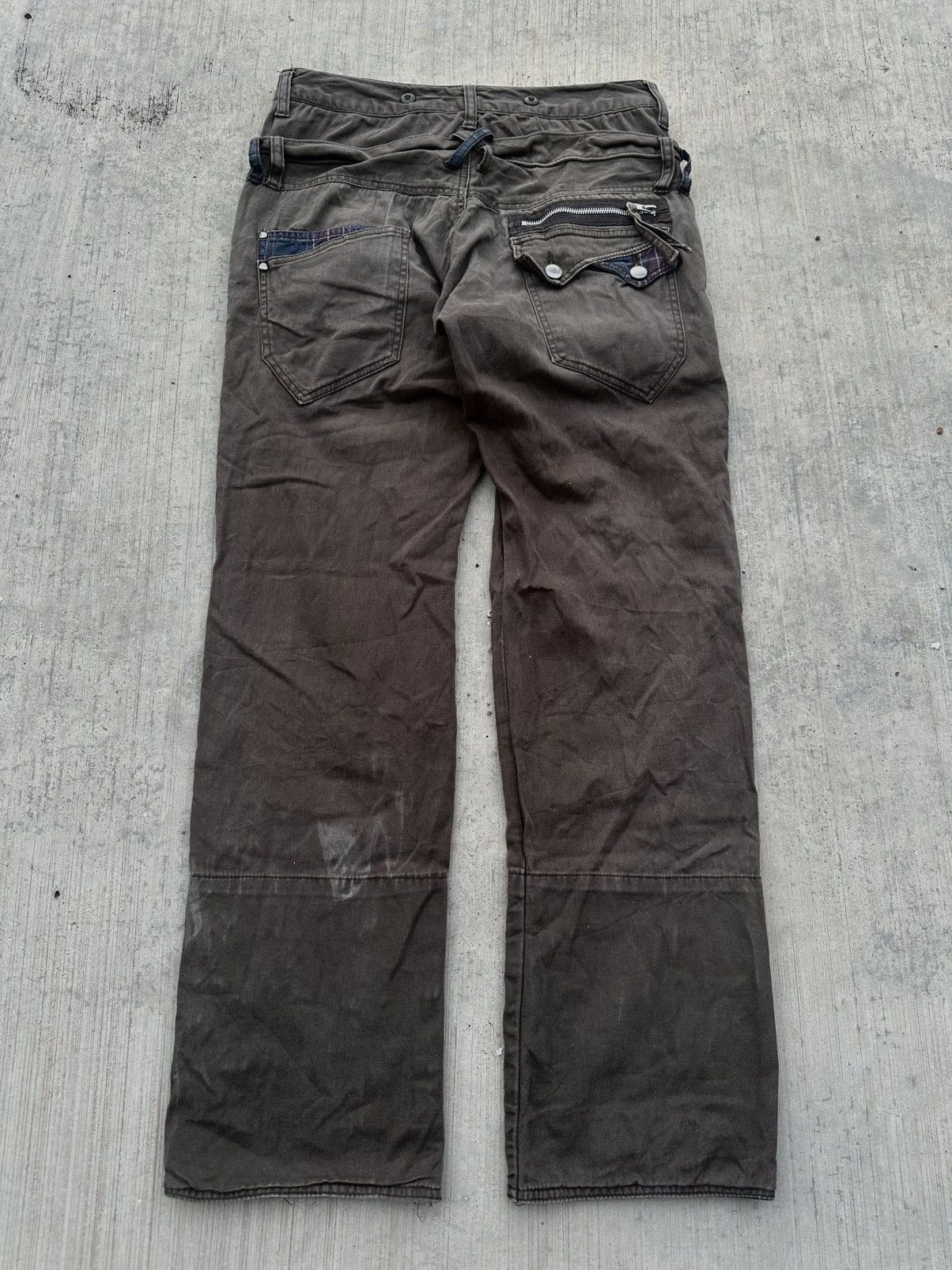 Japanese Brand 2000s wild khakis double waist bondage punk military style Size US 30 / EU 46 - 2 Thumbnail