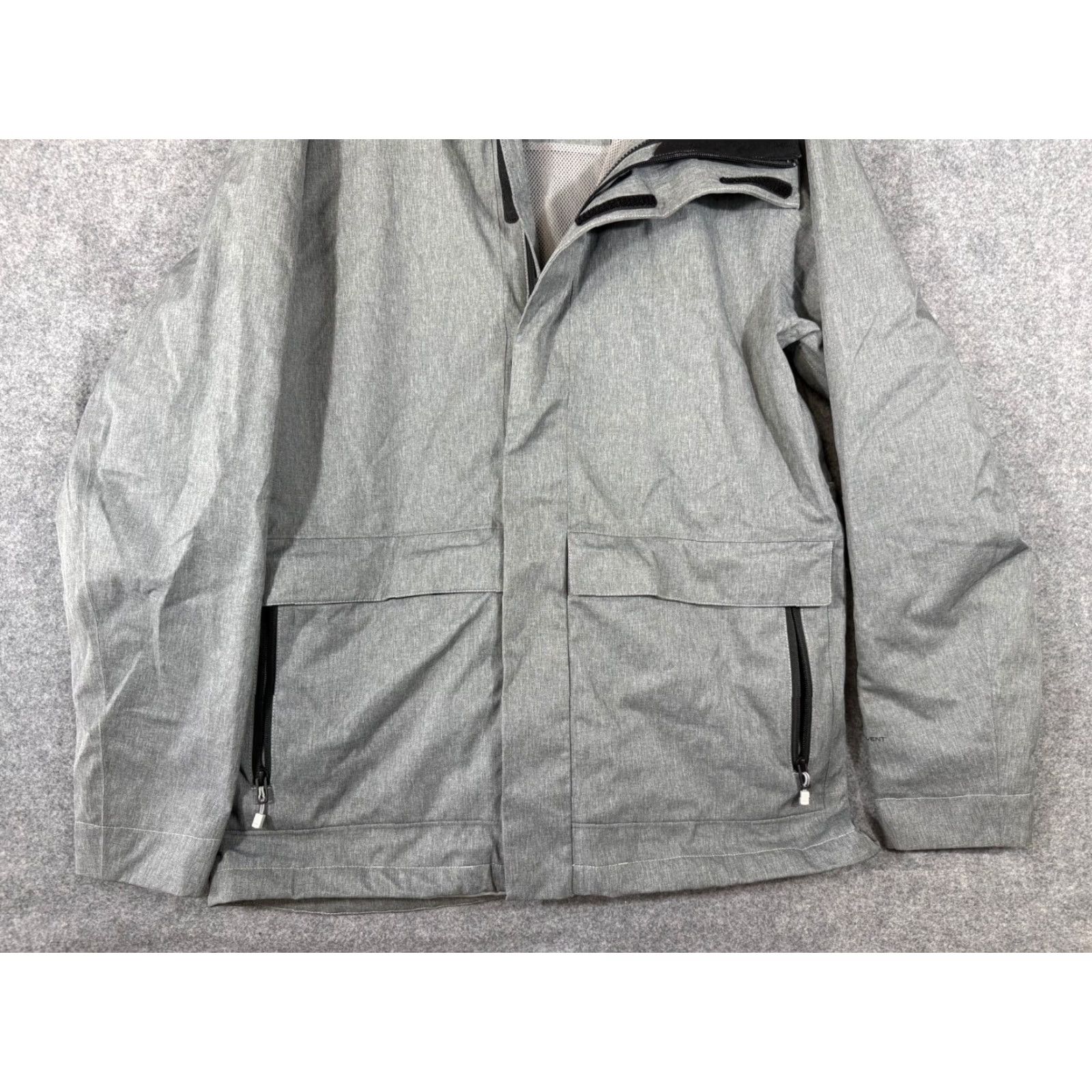 The North Face VINTAGE? No. The North Face Hooded Jacket Mens M Gray Full Zip Clement Tri Climate Dryvent Lined Outdoor Utility Pockets Size US M / EU 48-50 / 2 - 4 Thumbnail