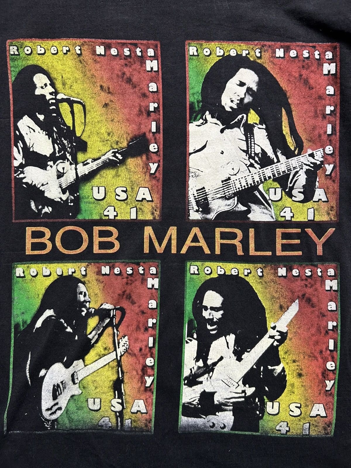 Vintage Vintage Bob Marley Bootleg Rap Tee Thailand Double Sided Size US L / EU 52-54 / 3 - 2 Thumbnail