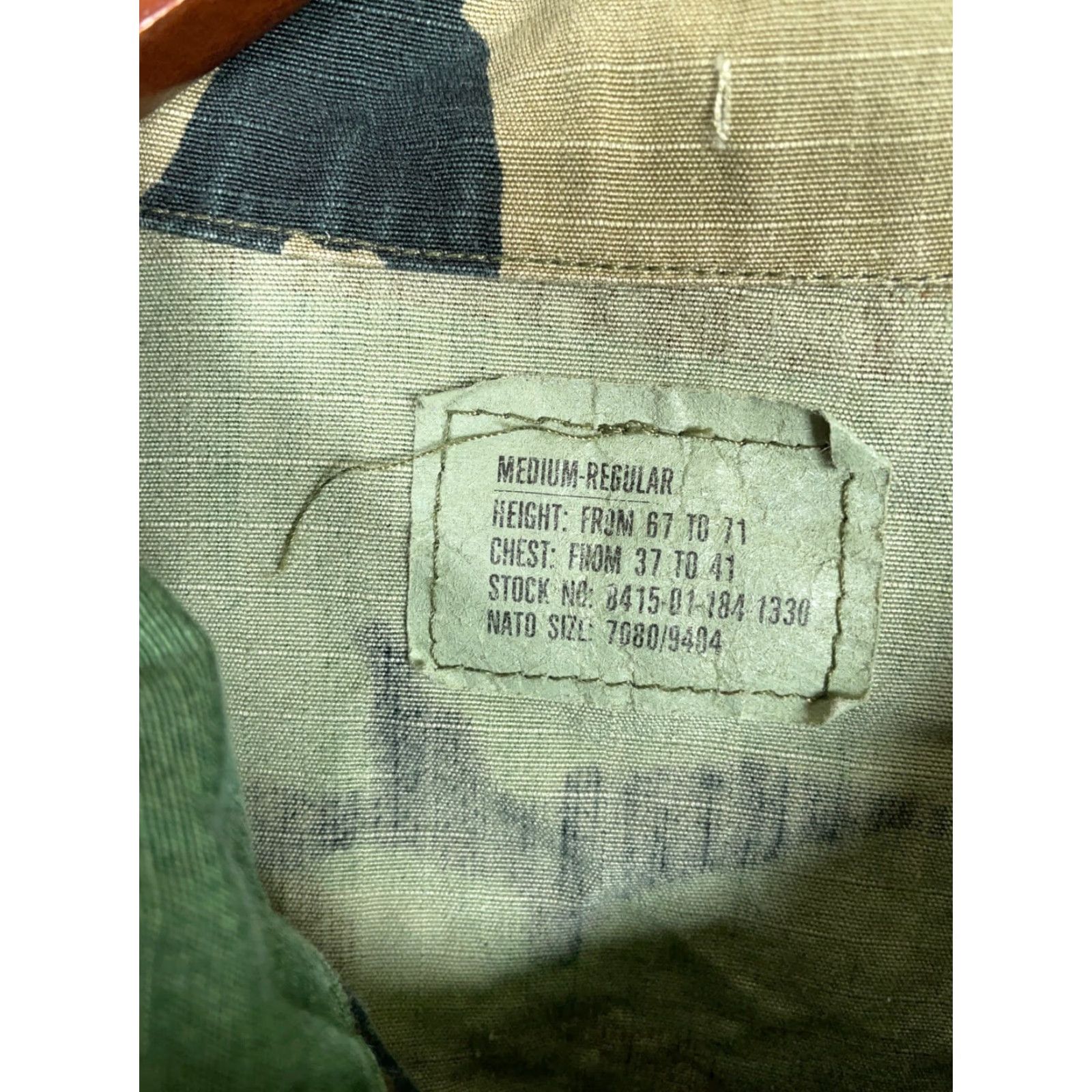 Vintage VINTAGE Carbon Hill Army Woodland Camo Jacket Adult Medium Green 80s Military Mens Size US M / EU 48-50 / 2 - 4 Thumbnail