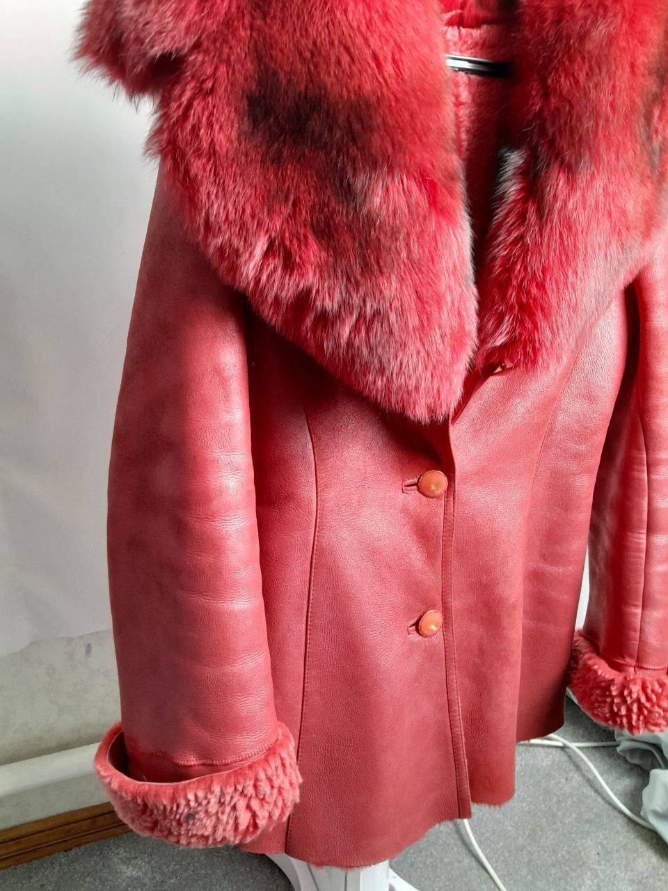 Other Women's Genuine Shearling Sheepskin Aviator Jacket size M Size M / US 6-8 / IT 42-44 - 3 Thumbnail