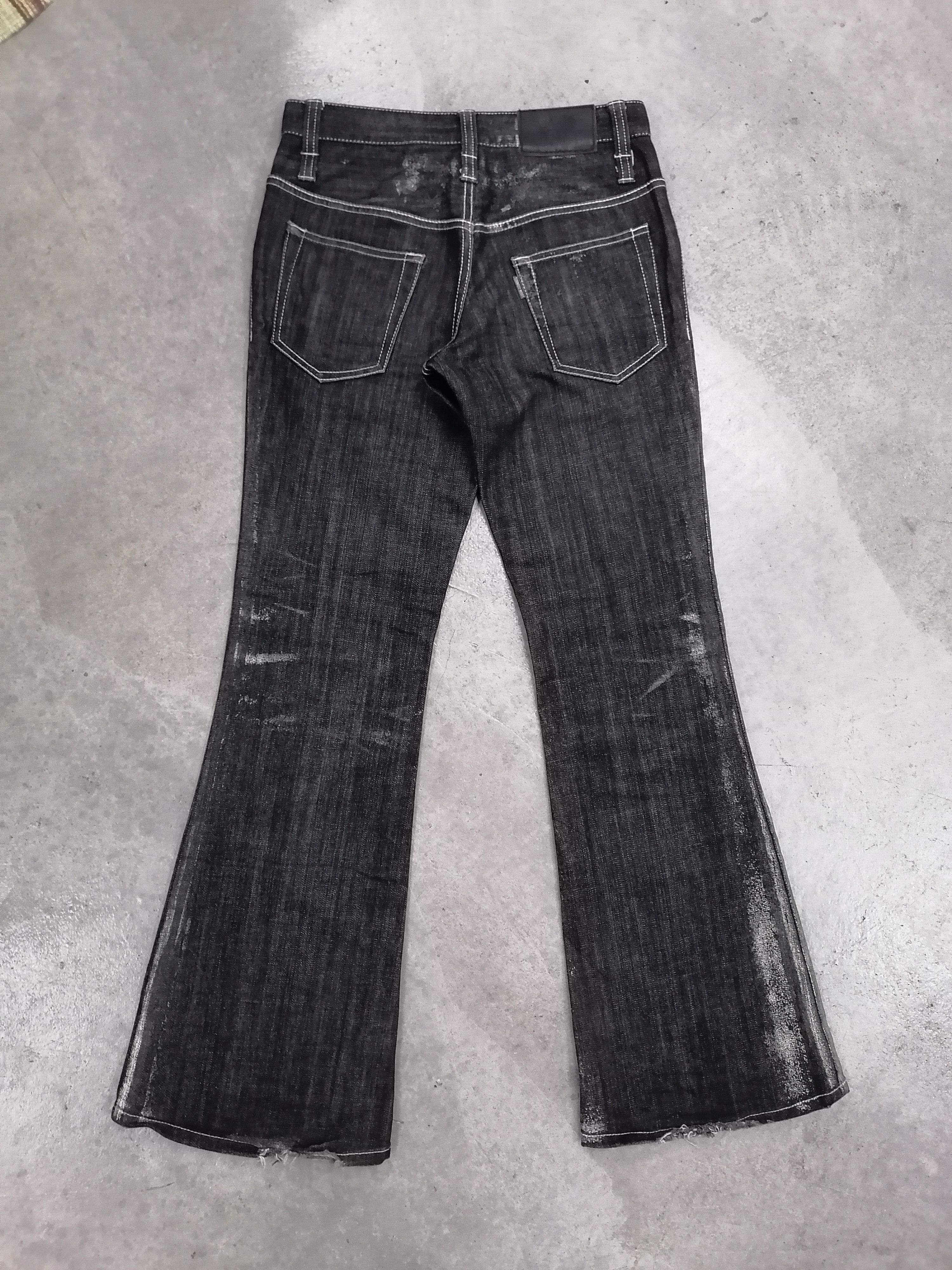 Japanese Brand × Tornado Mart Flare Jeans Splattered Tornado Mart Denim Pants Size US 28 / EU 44 - 11 Thumbnail