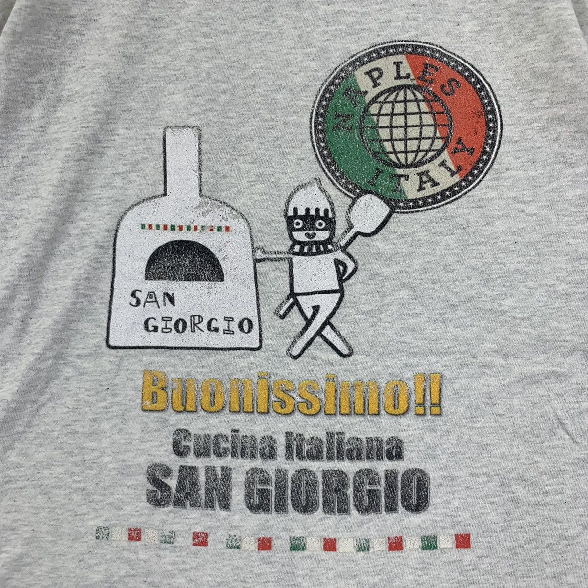 Vintage Vintage NAPLES ITALY PIZZA San Giorgio Tee Shirt Top Size US M / EU 48-50 / 2 - 4 Thumbnail