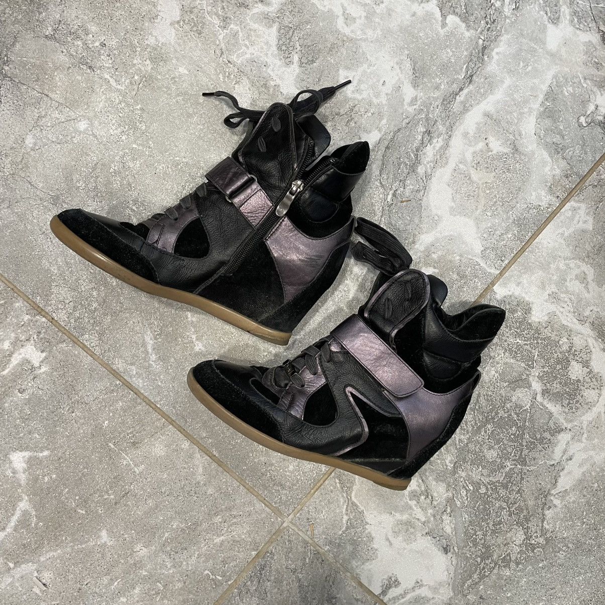 Vintage 38 like ISABEL MARANT BECKETT HIGH PLATFORM SNEAKERS SHOES Size US 8 / IT 38 - 1 Thumbnail