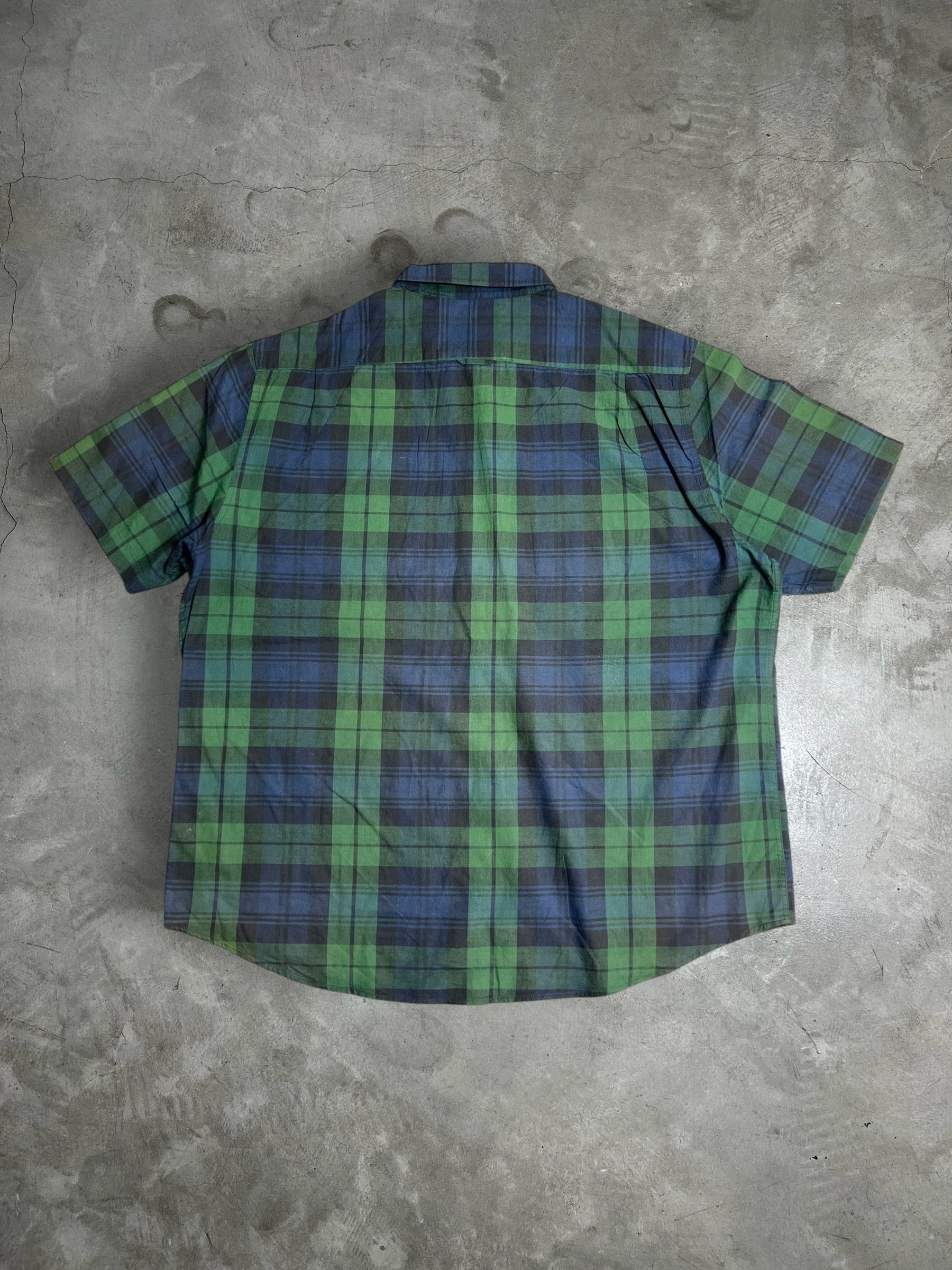 Huf HUF Tartan Plaid Embroidery Button Up Shirt (XXL) JKA129 Size US XXL / EU 58 / 5 - 11 Thumbnail