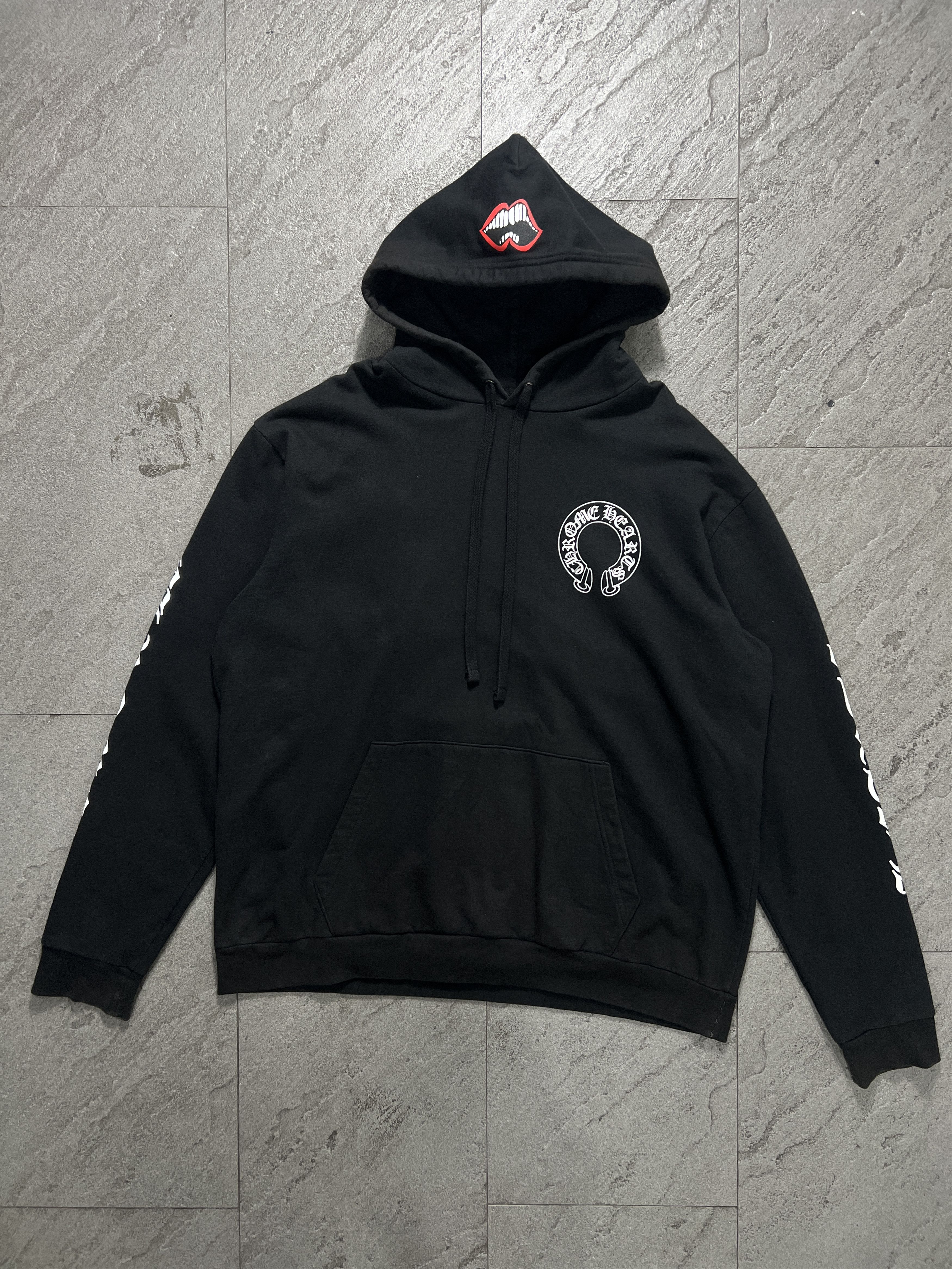 Chrome Hearts CHROME HEARTS Osaka Horseshoe Print Hoodie Black