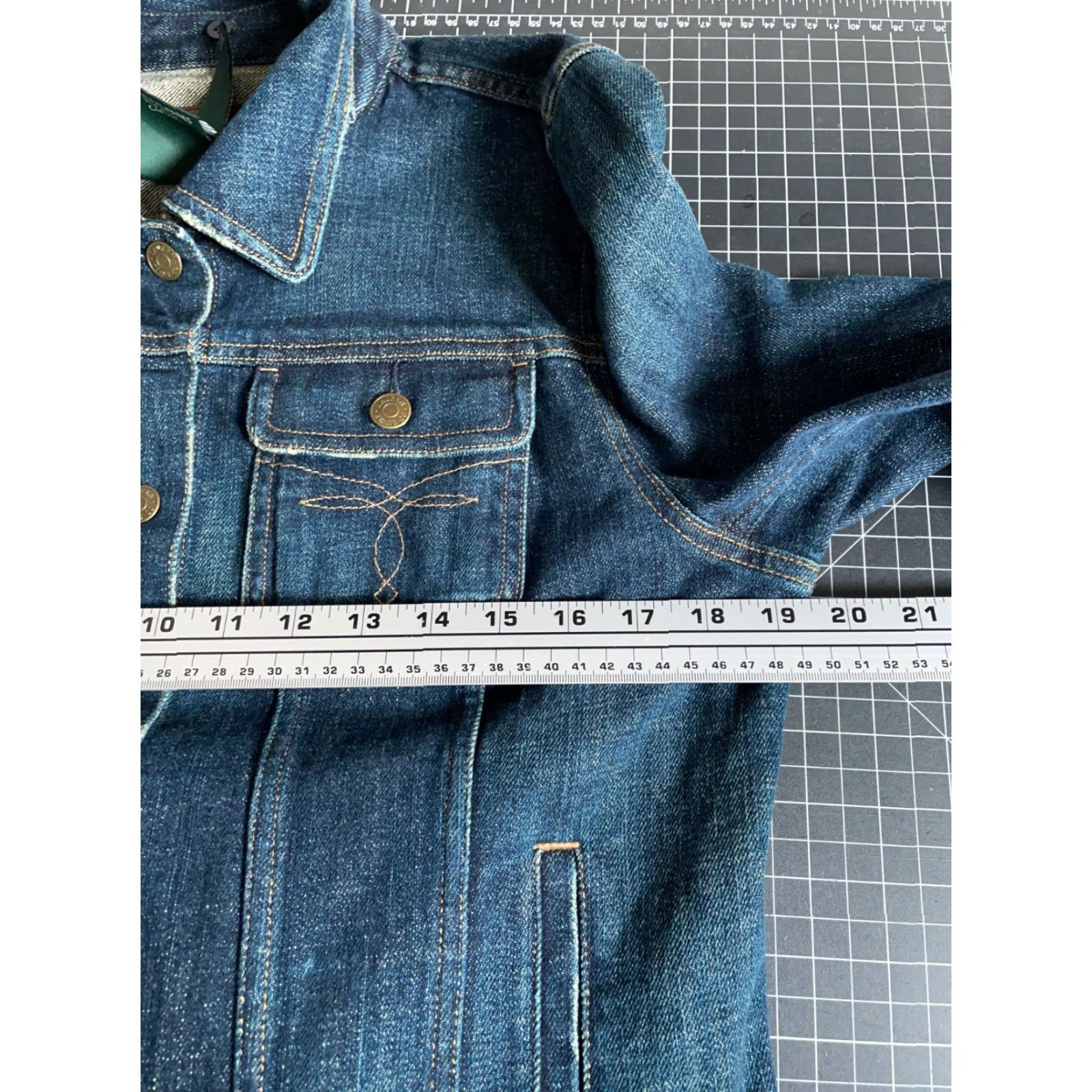Ralph Lauren VINTAGE Lauren Ralph Lauren Jean Jacket Women's Large Blue Denim Trucker 90s Grunge Retro Mens? Womens Size 36" / US 14 / IT 50 - 5 Thumbnail