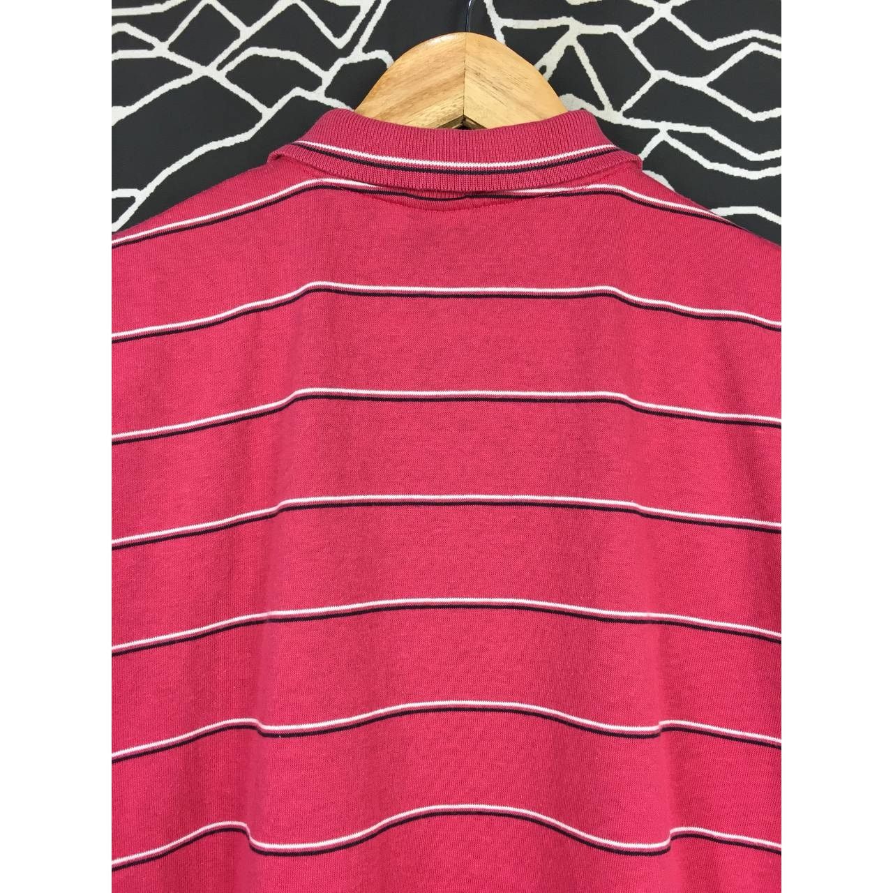 Le TIGRE × Vintage Vtg Le Tigre Embroidered Logo Made In Usa Striped Polo Tee Size US S / EU 44-46 / 1 - 7 Thumbnail